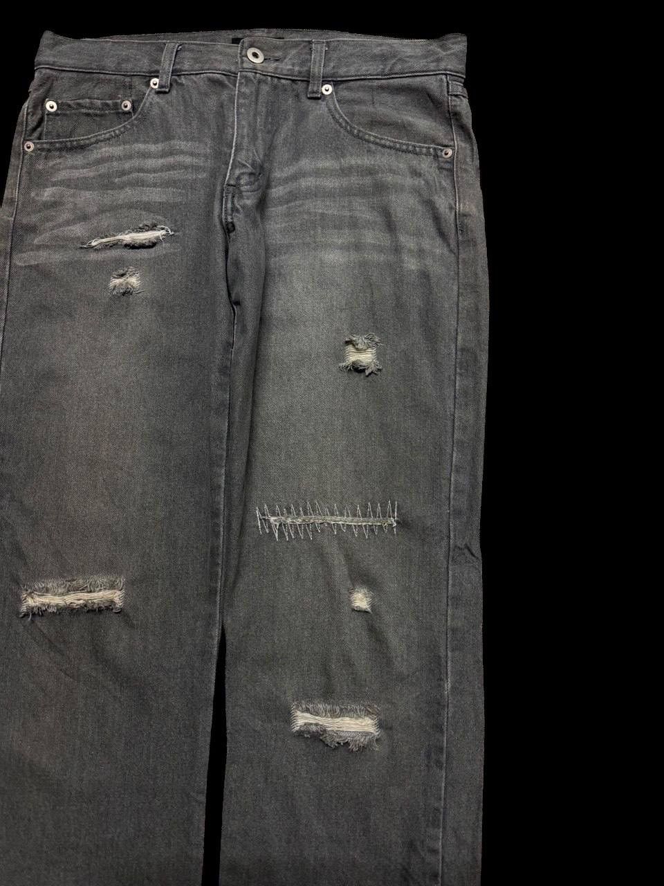 Designer SICK Men's Melrose Mudwash Grunge Distressed Ripped Jeans Size US 30 / EU 46 - 5 Thumbnail