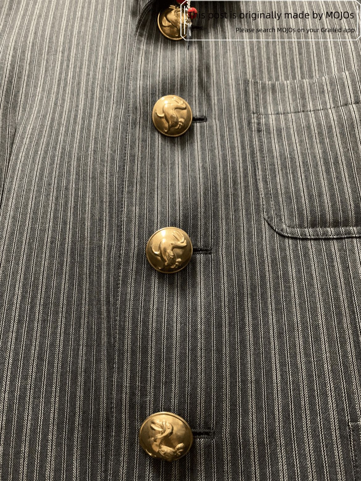 Loewe Sz 48 Loewe Runway Stripes Golden Button Jacket Size US M / EU 48-50 / 2 - 4 Thumbnail