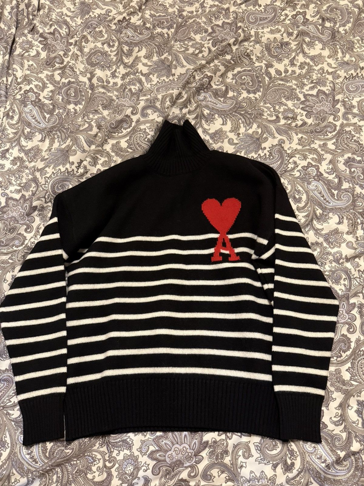AMI Ami Paris Striped Sweater Size US M / EU 48-50 / 2 - 1 Thumbnail
