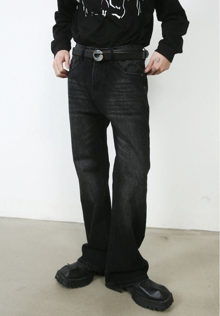 Japanese Brand × Jean Men's retro washed straight bootcut jeans Size US 32 / EU 48 - 2 Thumbnail