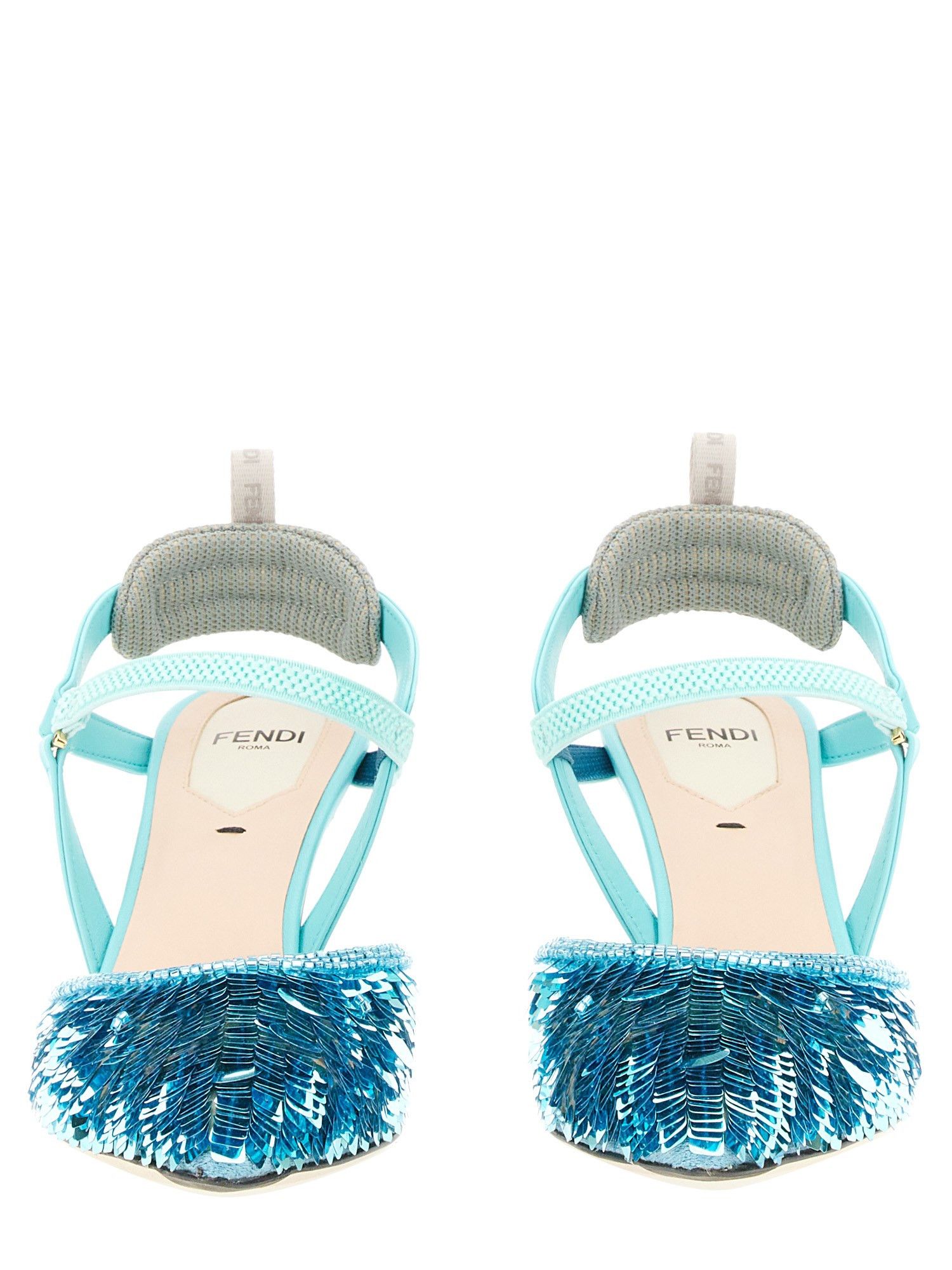 Fendi o1loc1c0824 Colibri in Blue Size US 7 / IT 37 - 3 Thumbnail