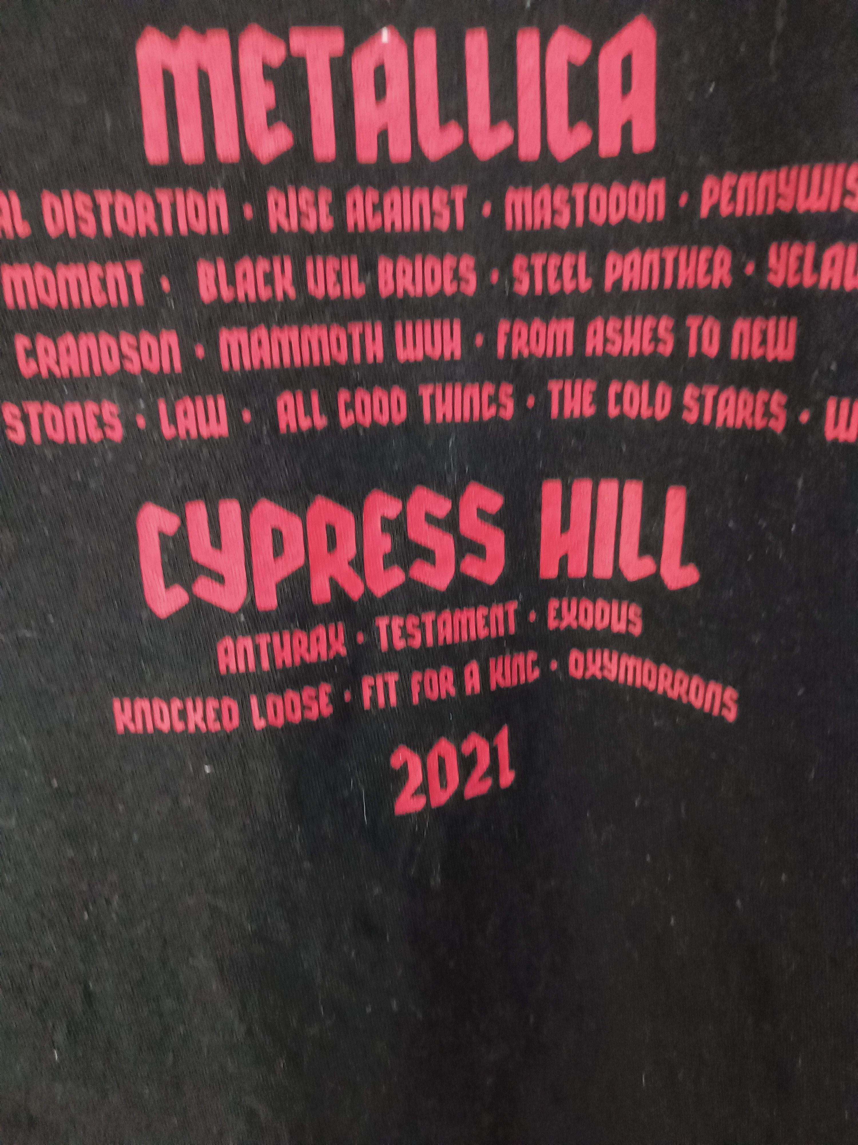 Band Tees VINTAGE AFTERSHOCK HEAVY METAL FEST TEE metallica misfits Size US XL / EU 56 / 4 - 18 Thumbnail