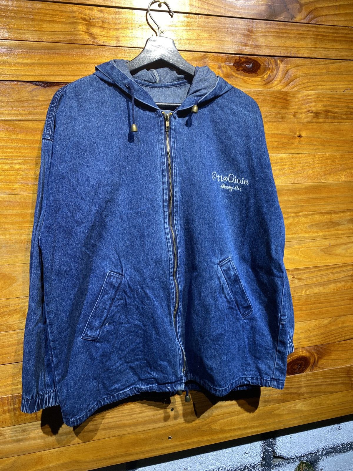 Vintage Vintage Otto Gioia Denim Hooded Jacket Cheong Ma Collection Size US M / EU 48-50 / 2 - 3 Thumbnail