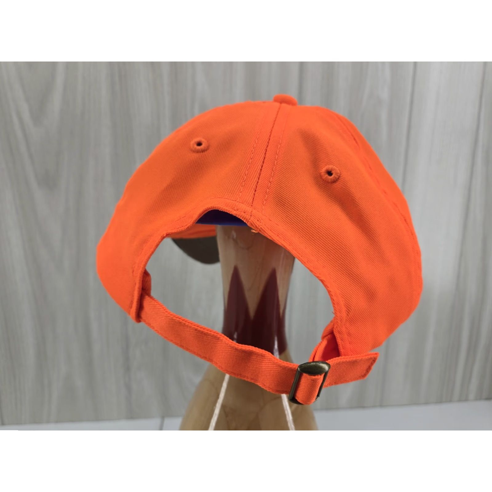 Vintage CAT Baseball Cap Hat OSFM Mens Orange Logo Strapback Camouflage, Thompson Rental Store, One Size Size ONE SIZE - 6 Thumbnail