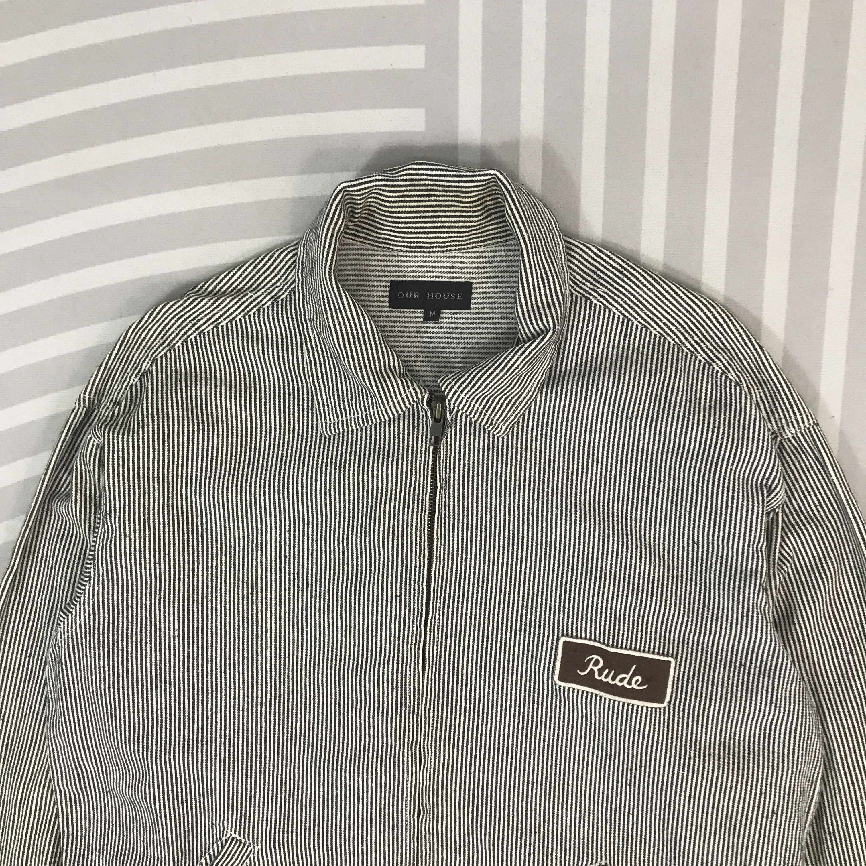 Japanese Brand Vintage Our House design Hickory zipper Jacket Size US M / EU 48-50 / 2 - 2 Thumbnail