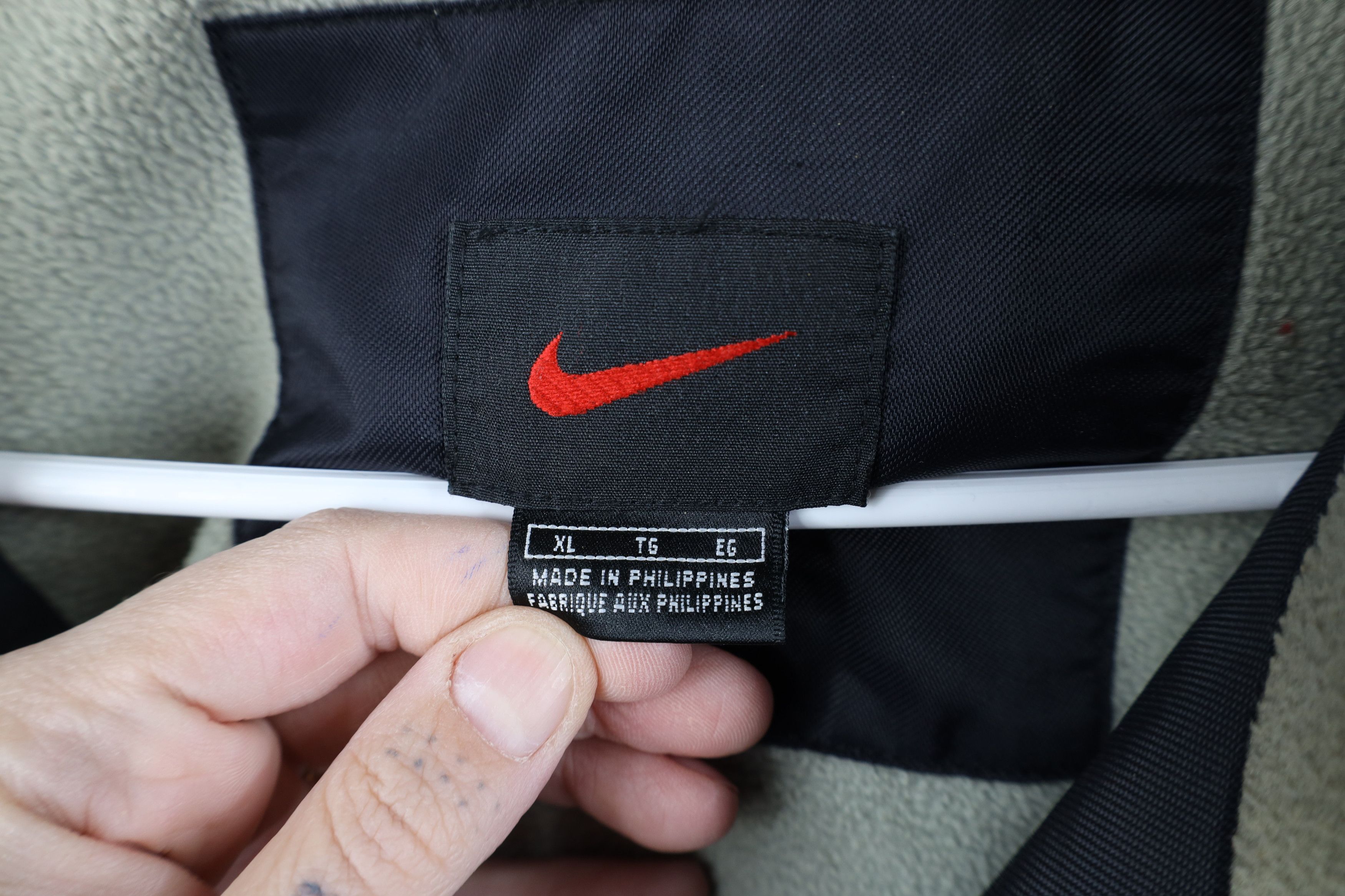 Nike Vintage 90s Nike Scott Mini Swoosh Fleece Lined Jacket Black Size US XL / EU 56 / 4 - 9 Thumbnail