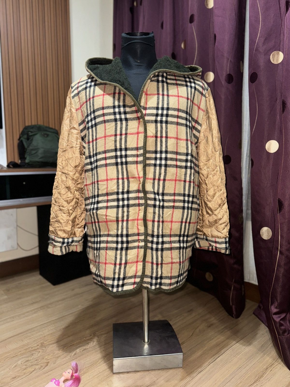 Burberry BURBERRY NOVA CHECK WOOL JACKET Size US L / EU 52-54 / 3 - 11 Thumbnail