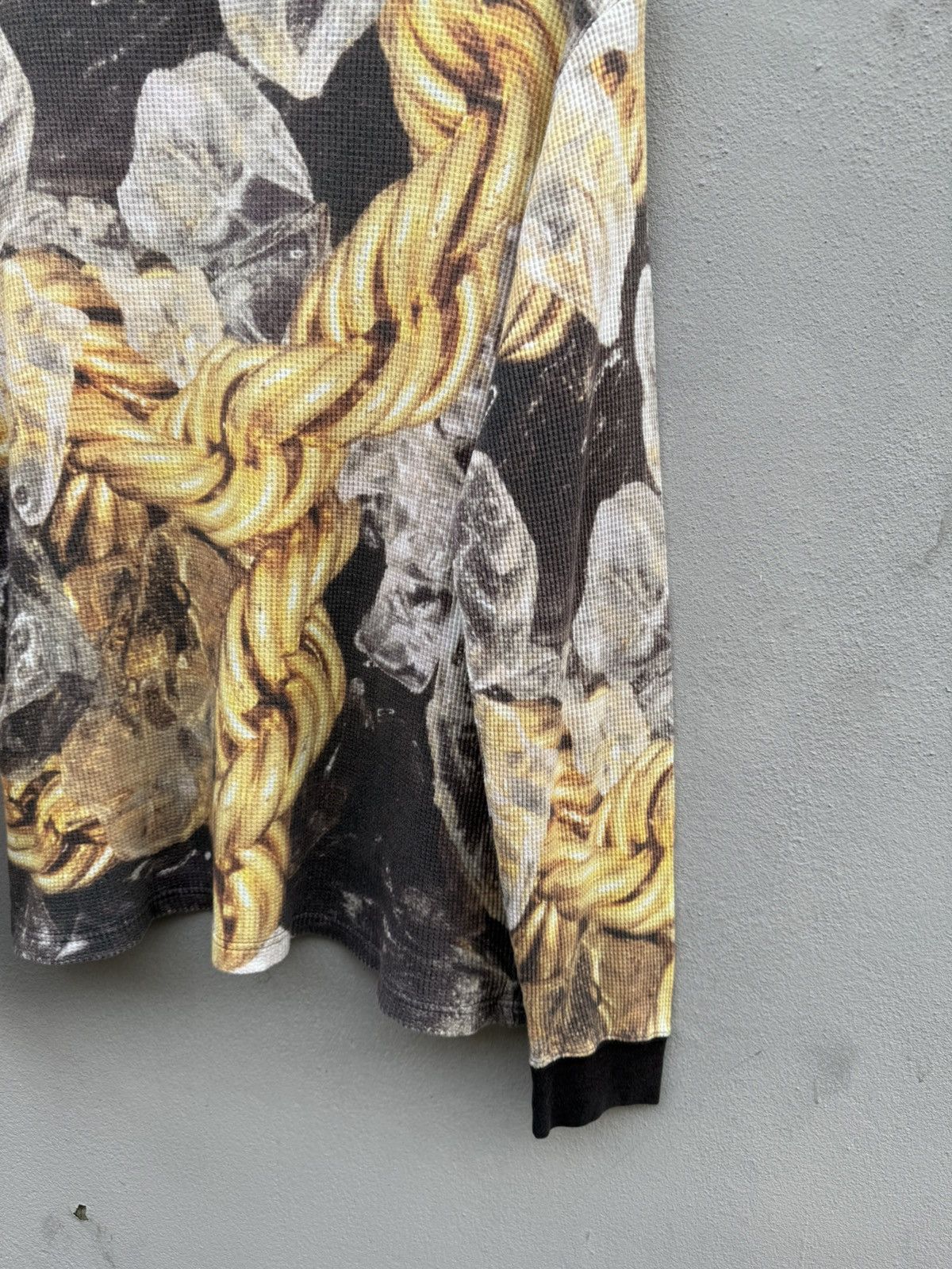 PHENOMENON ARCHIVED‼️2000s PHENOMENON Gold Chains Fullprint Waffle Tee Size US L / EU 52-54 / 3 - 15 Thumbnail