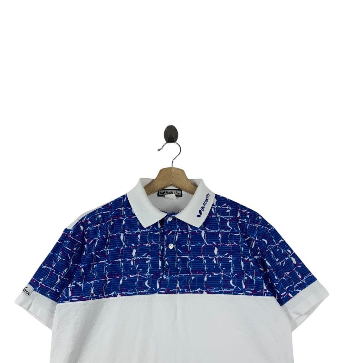 Vintage Vintage BUTTERFLY JAPAN Abstract Table Tennis Jersey Polo Size US M / EU 48-50 / 2 - 2 Thumbnail