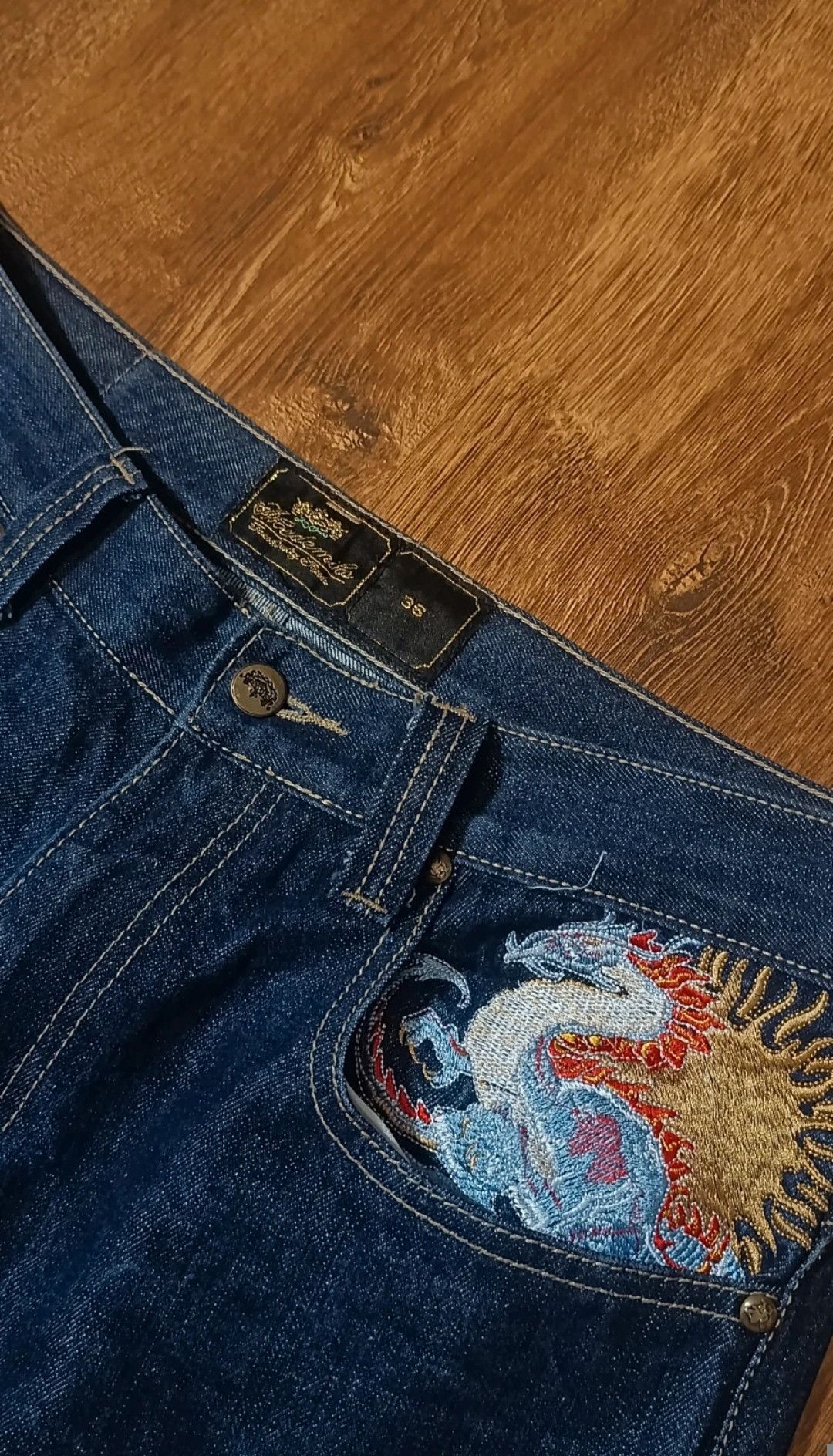 Vintage Akademiks Embroidered Jeans Size US 36 / EU 52 - 8 Thumbnail