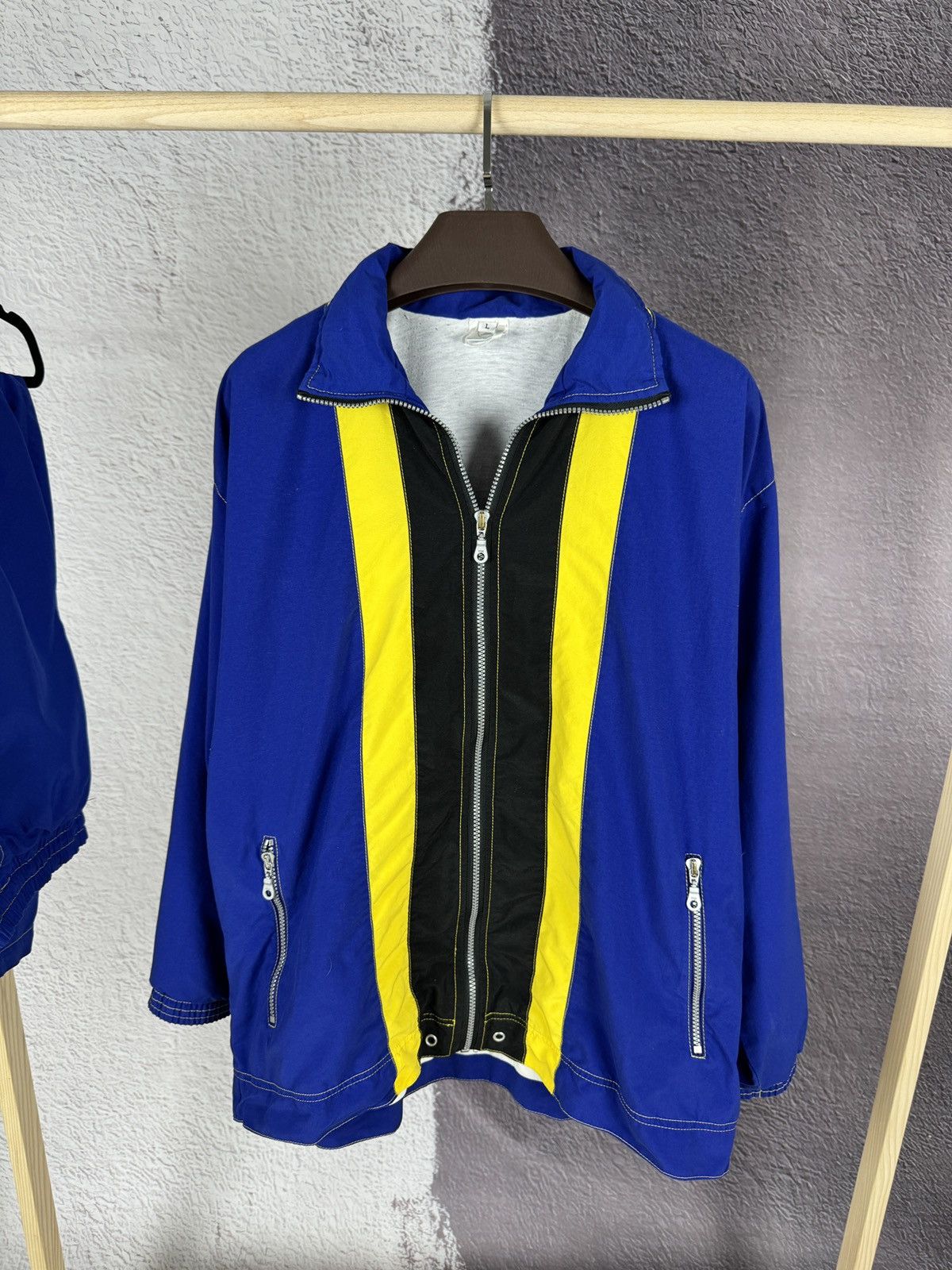 Mercedes-Benz × Vintage Mercedes-Benz vintage blue yellow striped track suit Size US L / EU 52-54 / 3 - 2 Thumbnail
