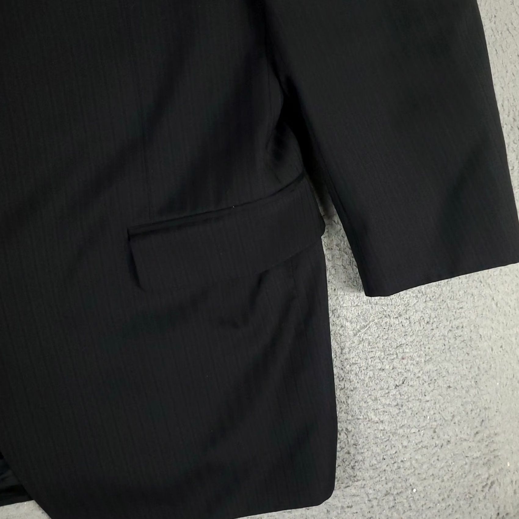 Canali Canali Blazer Mens Size 44 US 54/EU Black Wool Italy Sport Coat Jacket Size 44R - 4 Thumbnail