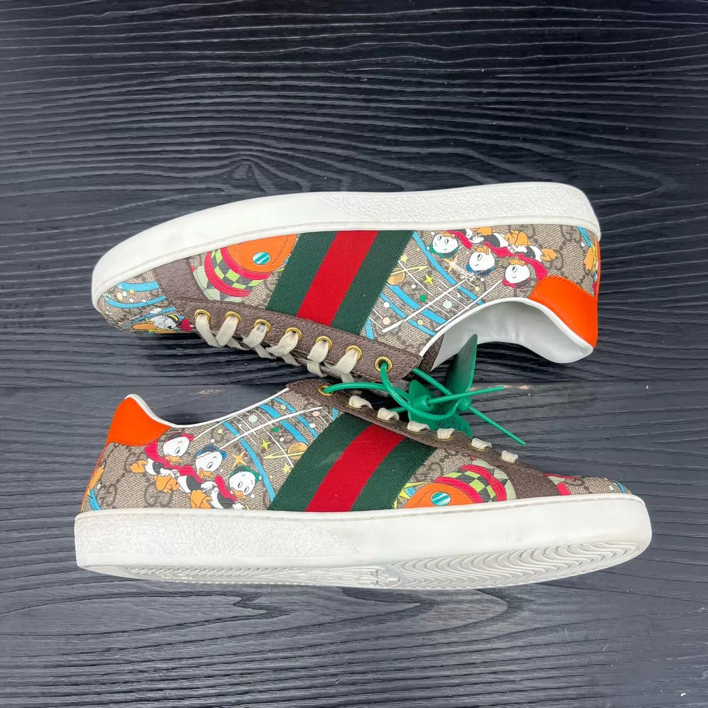 Gucci Gucci Ace x Disney Brown Sneakers US8.5/42.5 Mint Size US 9.5 / EU 42-43 - 3 Thumbnail