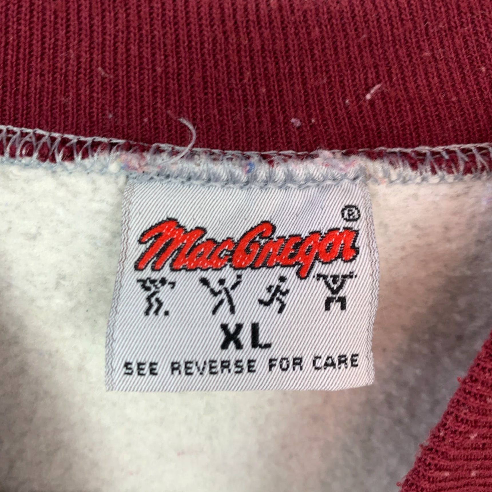 McGregor VINTAGE MacGregor Sweatshirt XL Crew Neck Unisex Adults Gray Two Tone 80s 90s Pullover All Seasons Shirt Size US XL / EU 56 / 4 - 4 Thumbnail
