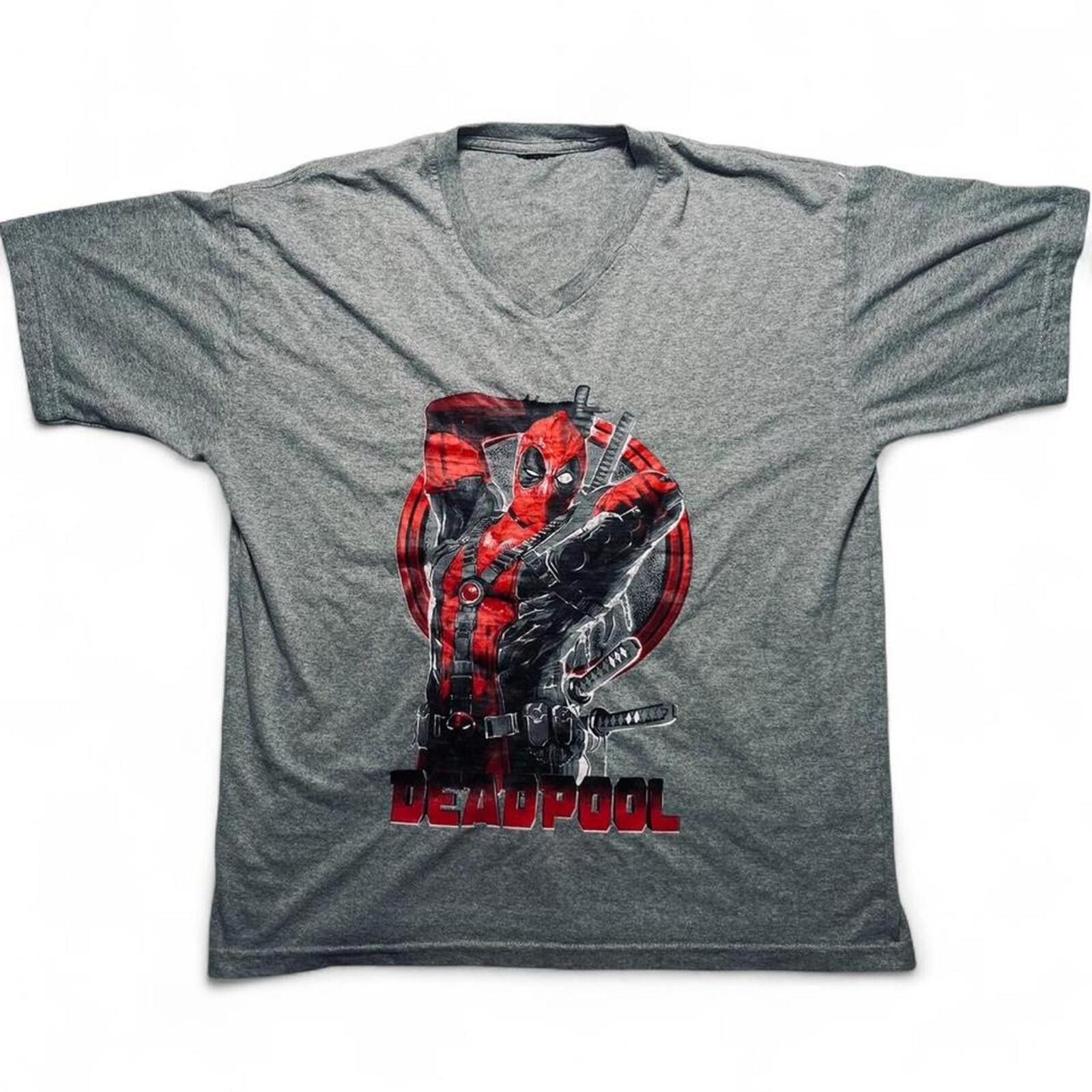 Marvel Comics Vintage Marvel Deadpool Graphic T-Shirt Grey Size L Size US L / EU 52-54 / 3 - 1 Thumbnail