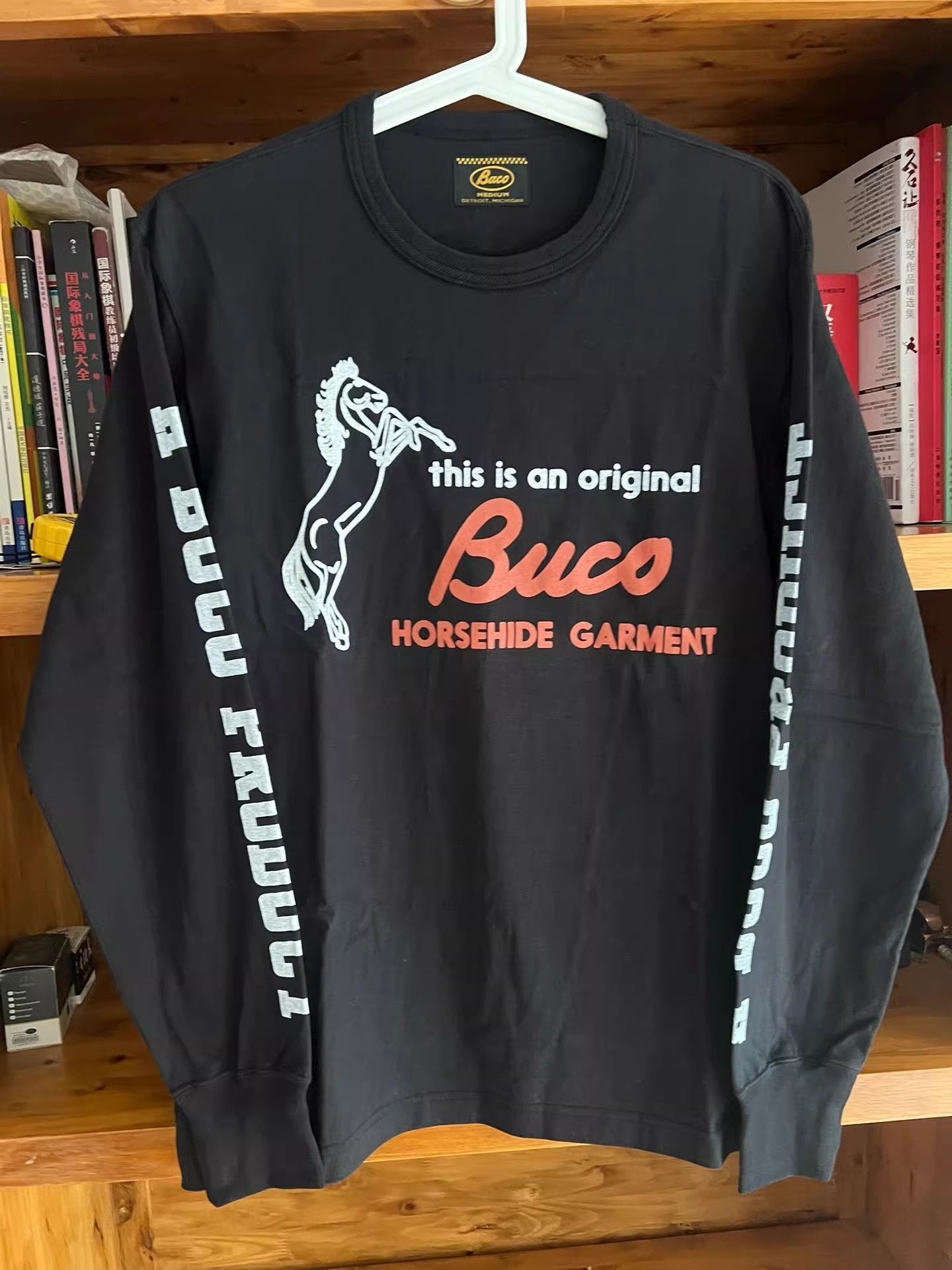 The Real McCoy's Real McCoy BUCO Black Motorcycle Long-sleeve T Size US M / EU 48-50 / 2 - 2 Thumbnail