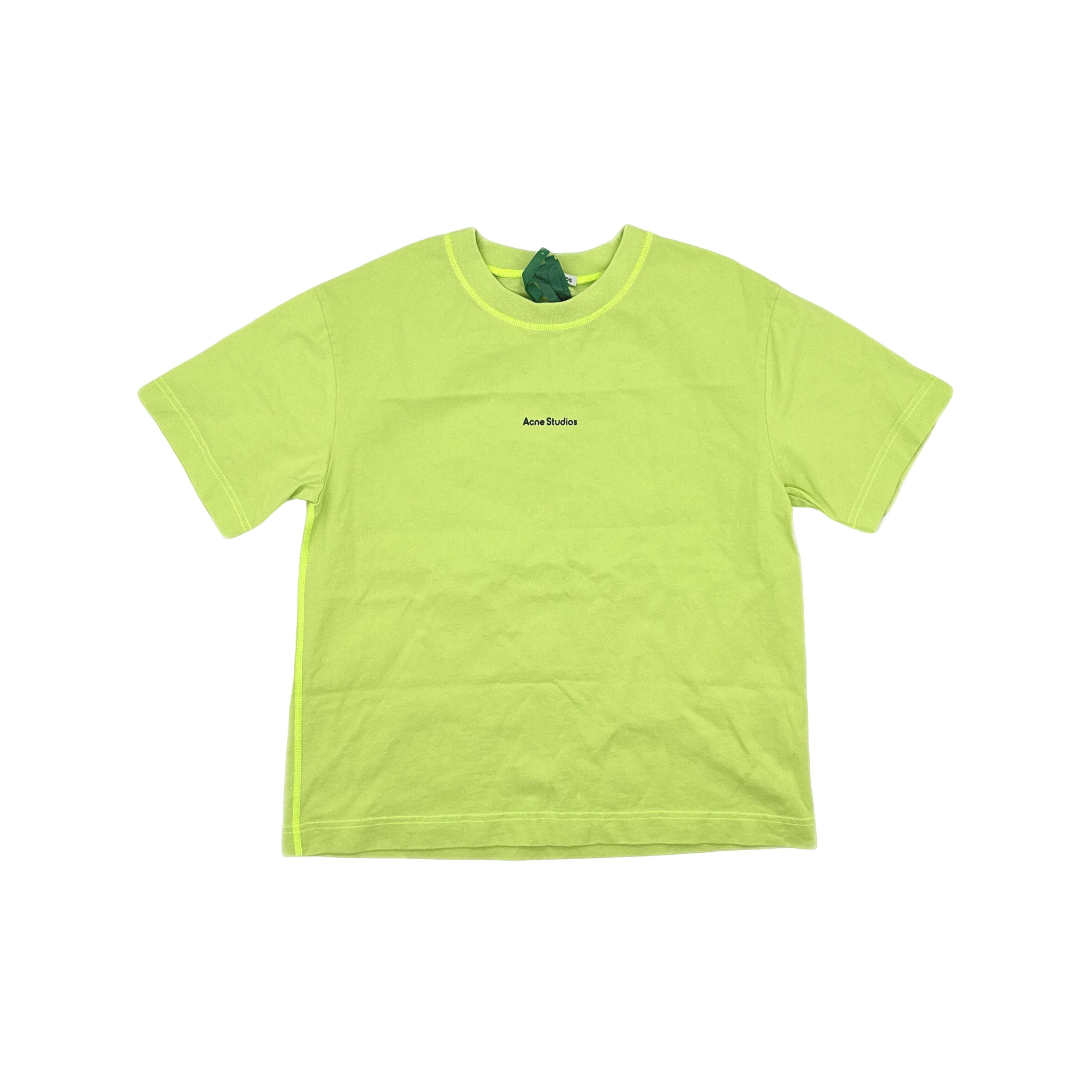 Acne Studios Acne Studios Neon Logo Print T-Shirt XS Size XS / US 0-2 / IT 36-38 - 1 Thumbnail