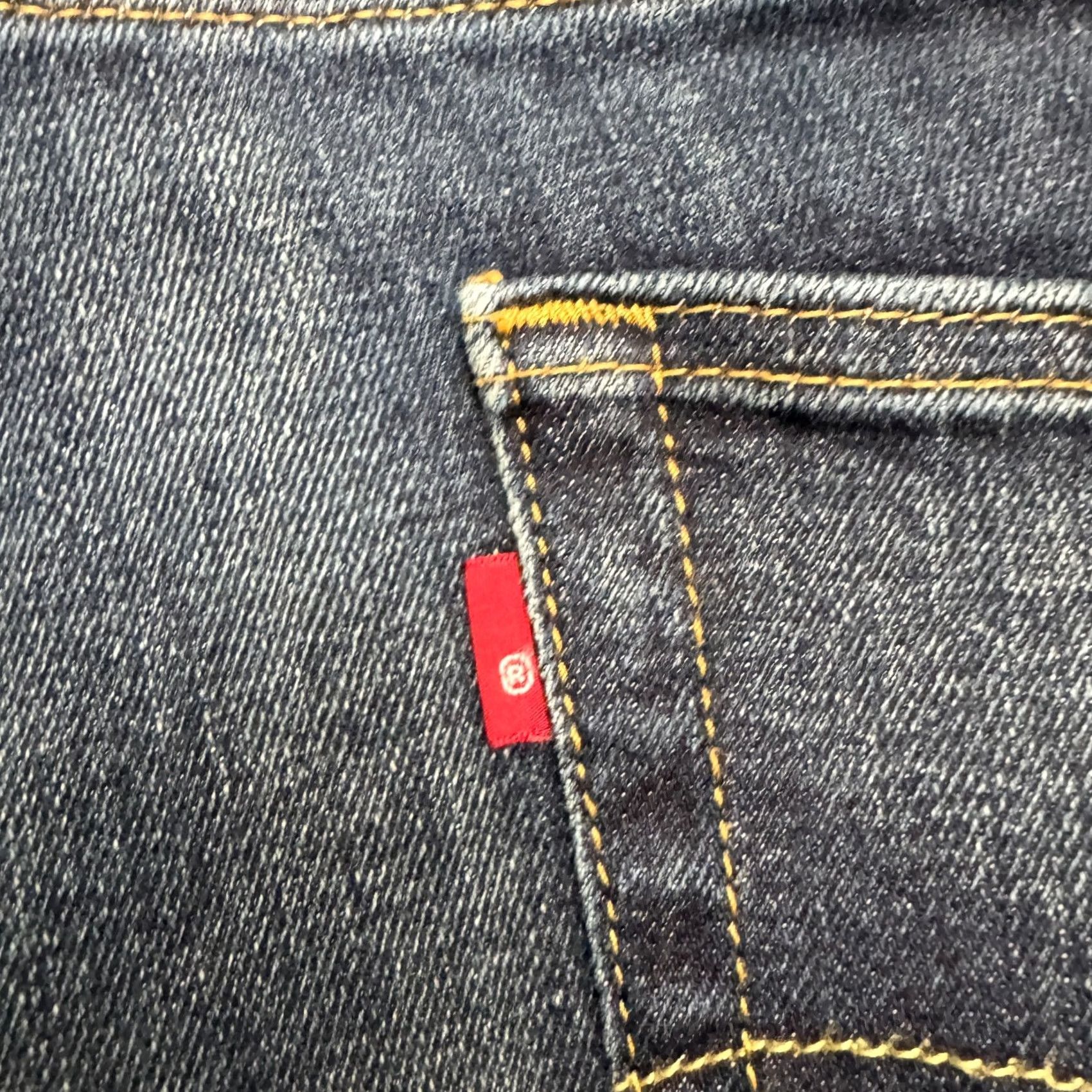 Levi's Levi's 511 Straight Leg Slim Fit Denim Jeans Mens 42x32 Blue Dark Wash Casual Size US 42 / EU 58 - 7 Thumbnail