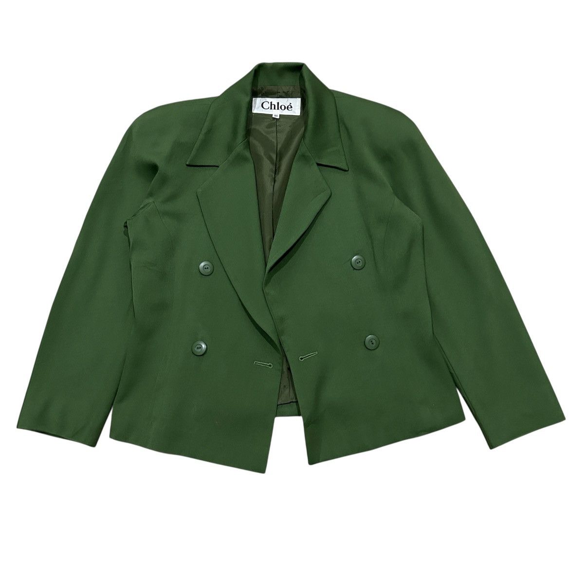 Other Chloé Breasted Blazer Green Size 40R - 2 Thumbnail