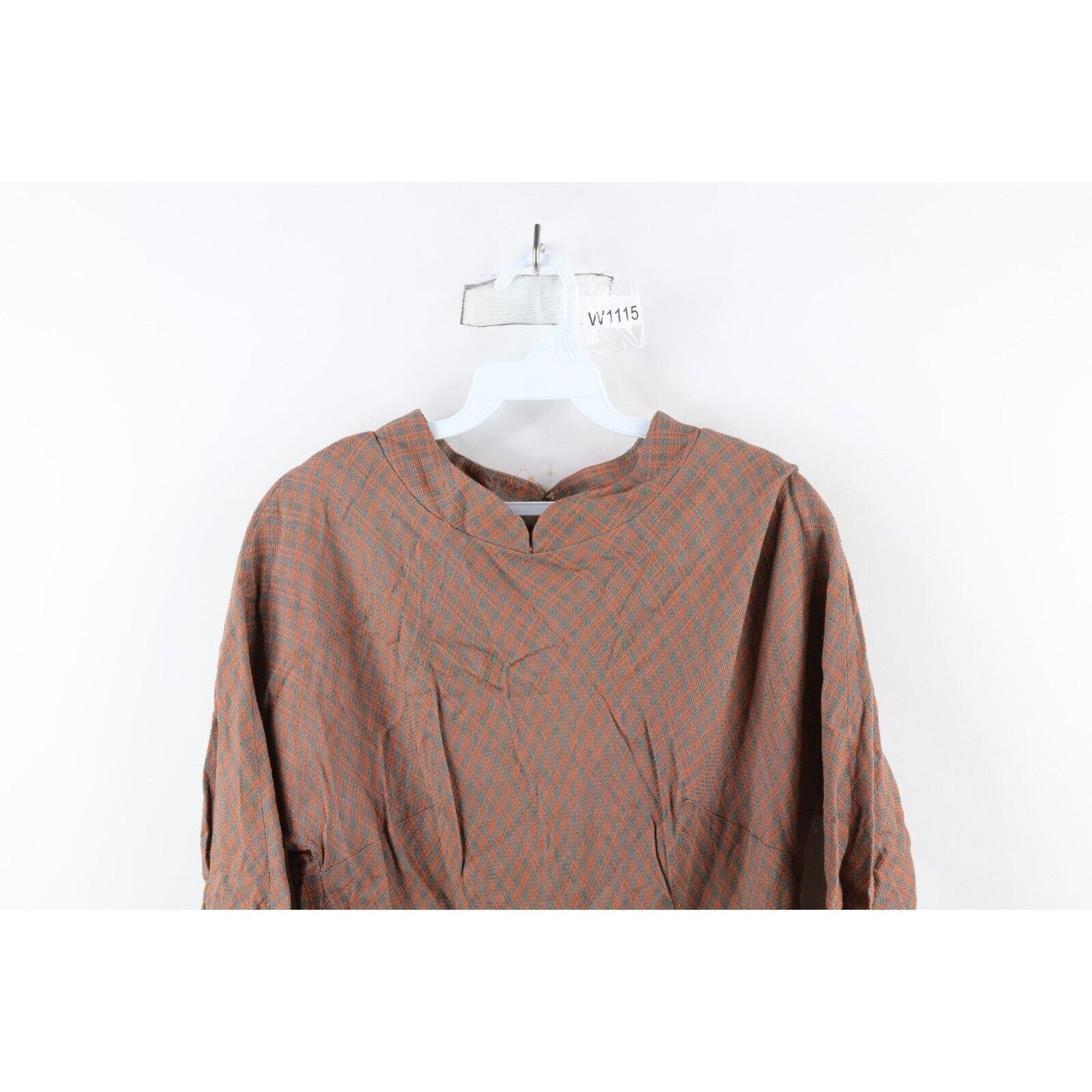 Vintage Vintage 50s 60s Rockabilly Wool Tweed Belted Dress Size M / US 6-8 / IT 42-44 - 2 Thumbnail