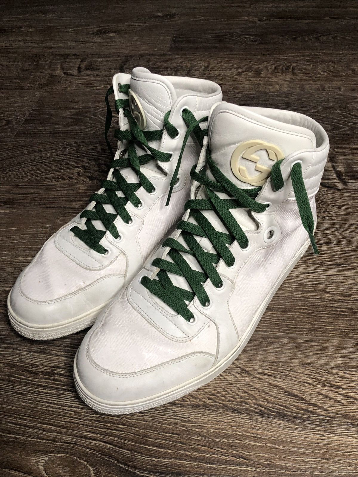 Gucci Gucci High Top in White Size US 10.5 / EU 43-44 - 1 Thumbnail