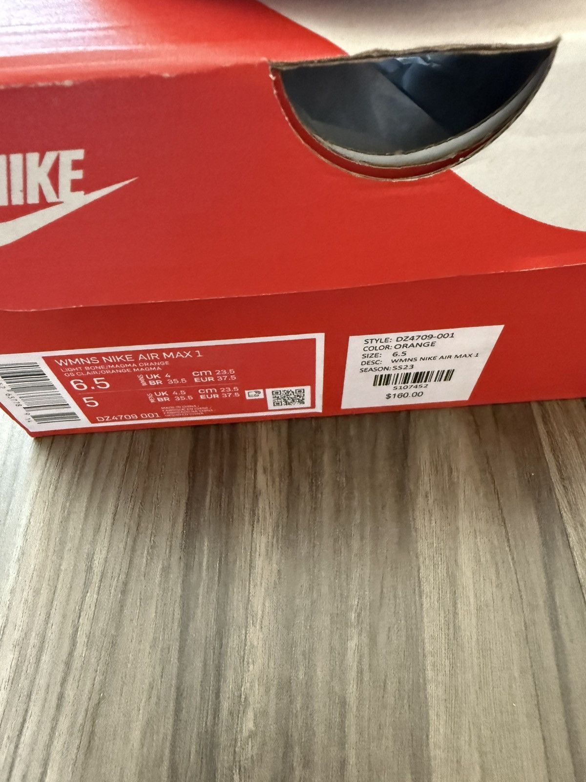 Nike Nike Air Max 1 “Safety Orange” DZ4709-001 Men’s 65 Size US 6.5 / EU 39-40 - 2 Thumbnail