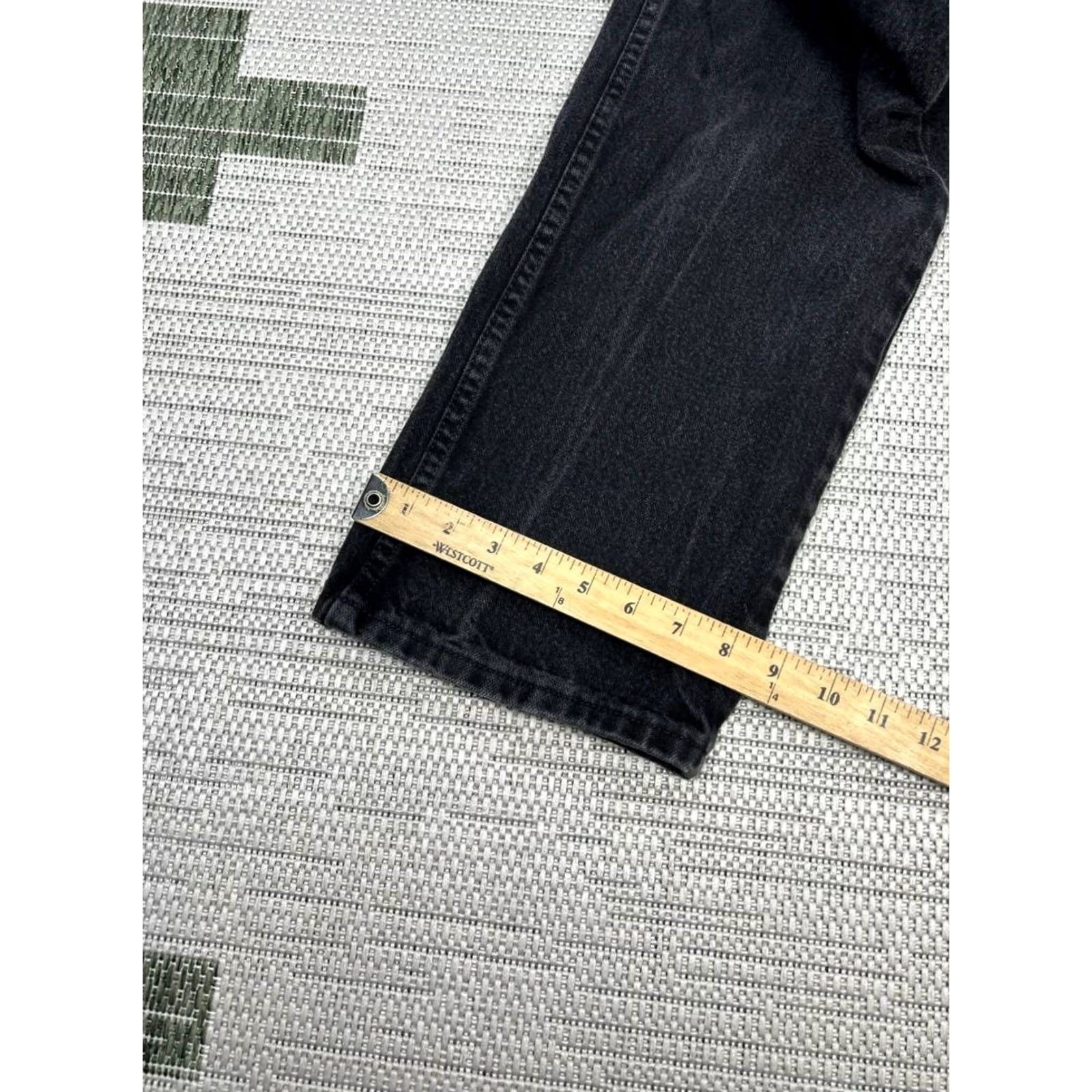 Wrangler Wrangler Cowboy Cut Jeans Men 35 Black Denim Cotton Original Fit High Rise 30x28 Size US 35 - 6 Thumbnail