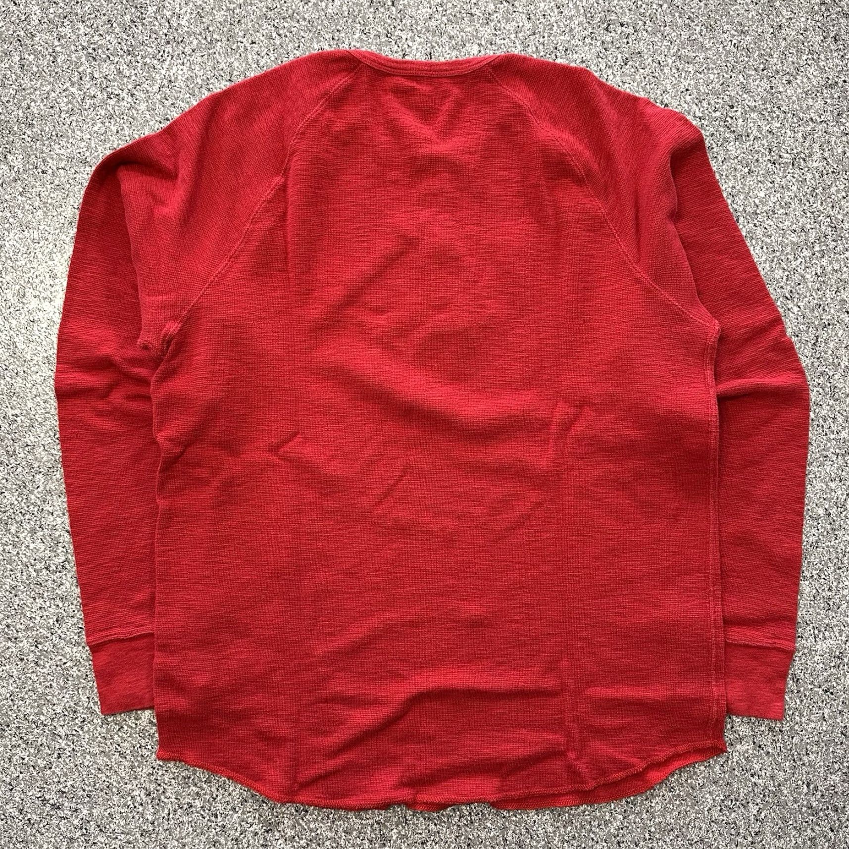 American Eagle Outfitters American Eagle Outfitters Shirt Mens L Red AE Heritage Thermal Long Sleeve Button-Up Henley Casual Shirt Size US L / EU 52-54 / 3 - 4 Thumbnail