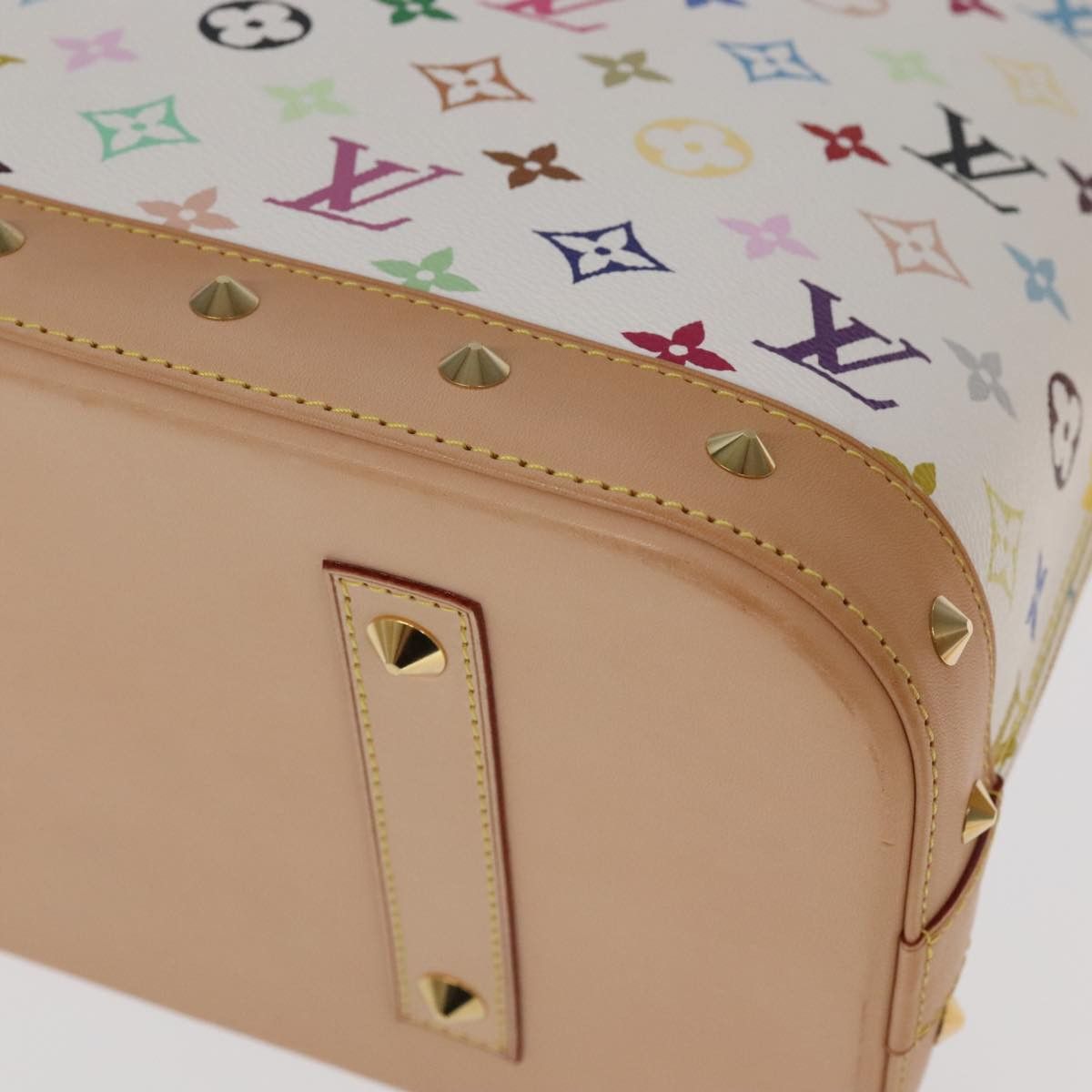Louis Vuitton LOUIS VUITTON Monogram Multicolor Alma GM Hand Bag White Size ONE SIZE - 17 Thumbnail