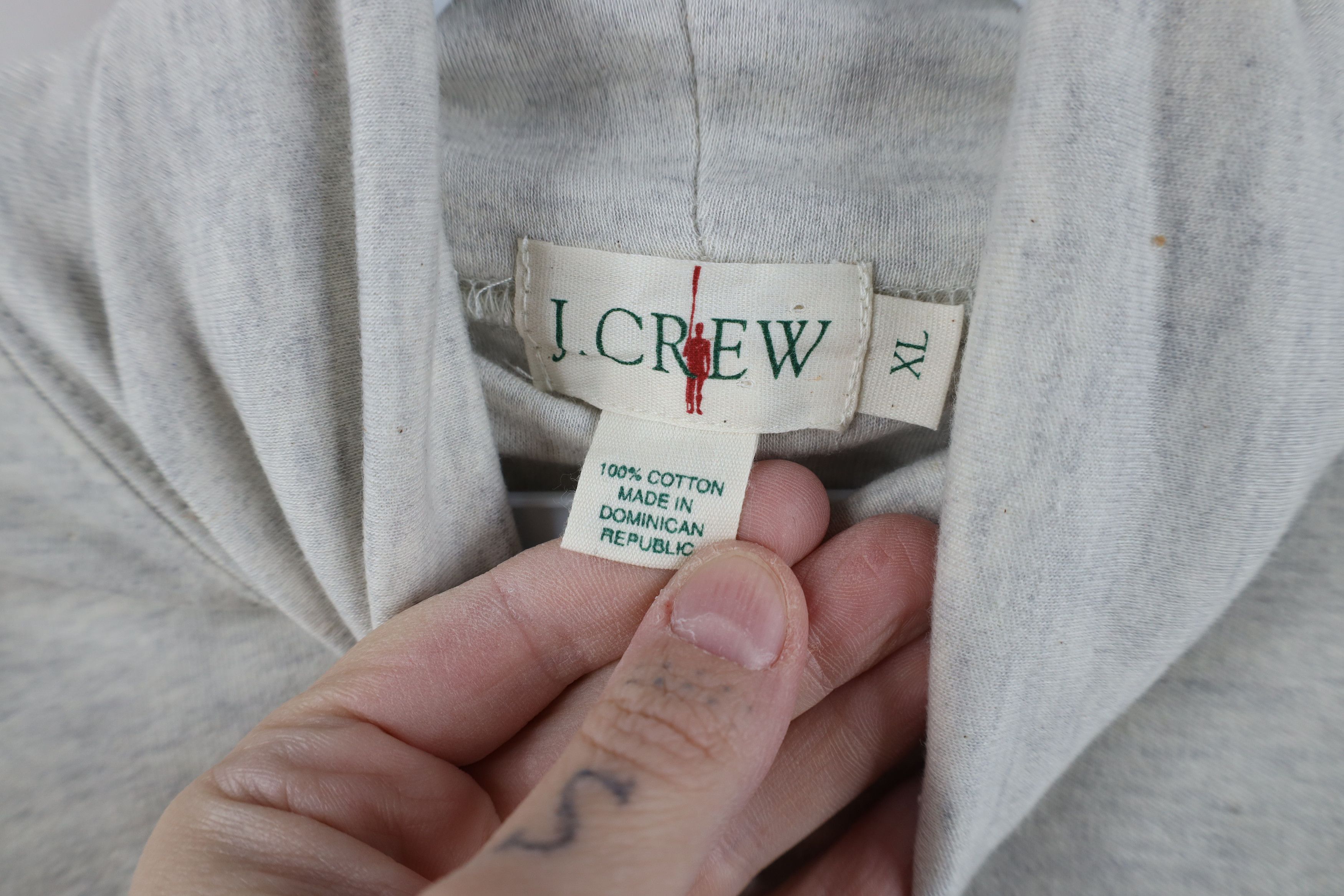 J.Crew Deadstock Vintage 90s J Crew Turtleneck T-Shirt Gray Cotton Size US XL / EU 56 / 4 - 5 Thumbnail