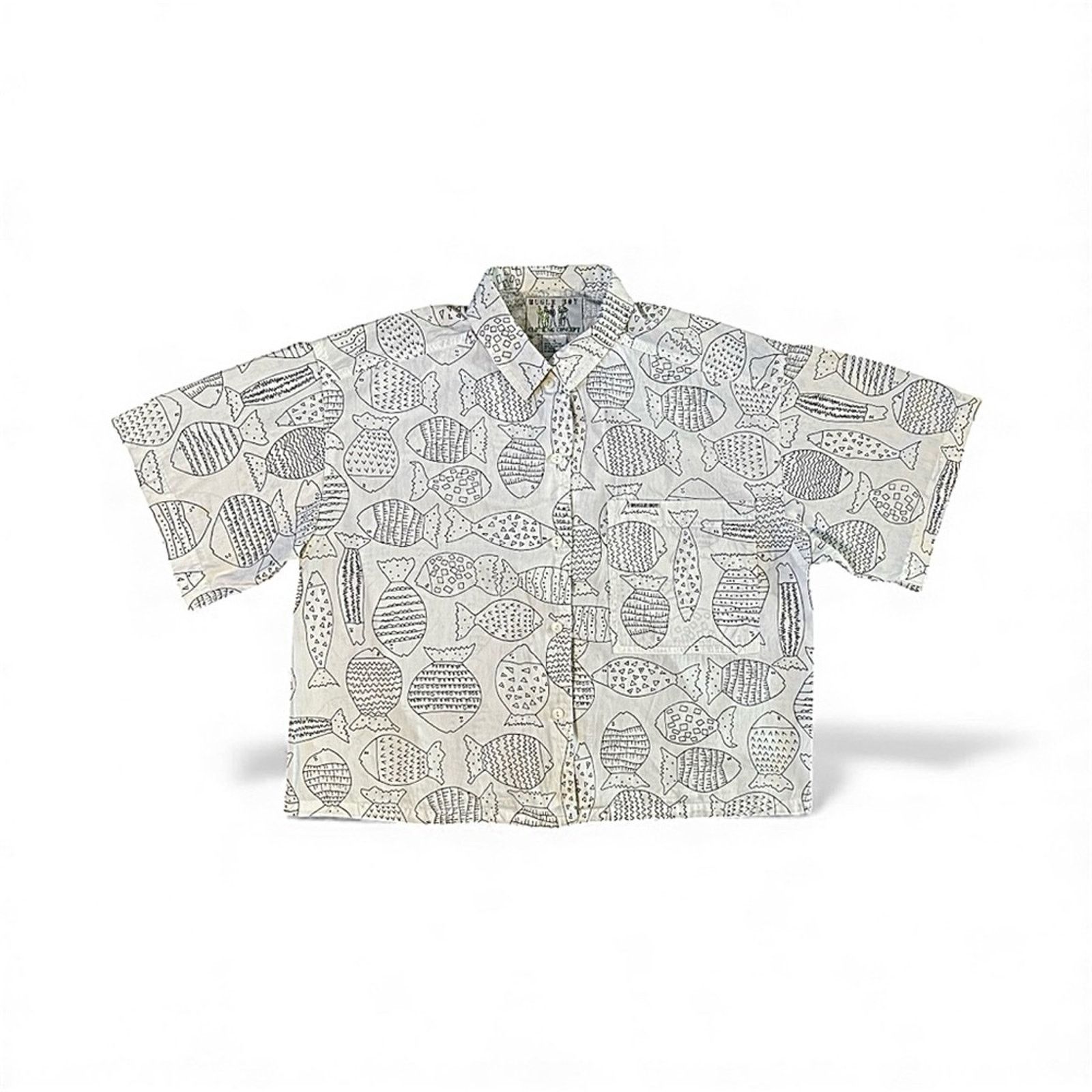 Bugle Boy Vintage Bugle Boy Men's Fish Print Shirt Size US S / EU 44-46 / 1 - 1 Thumbnail