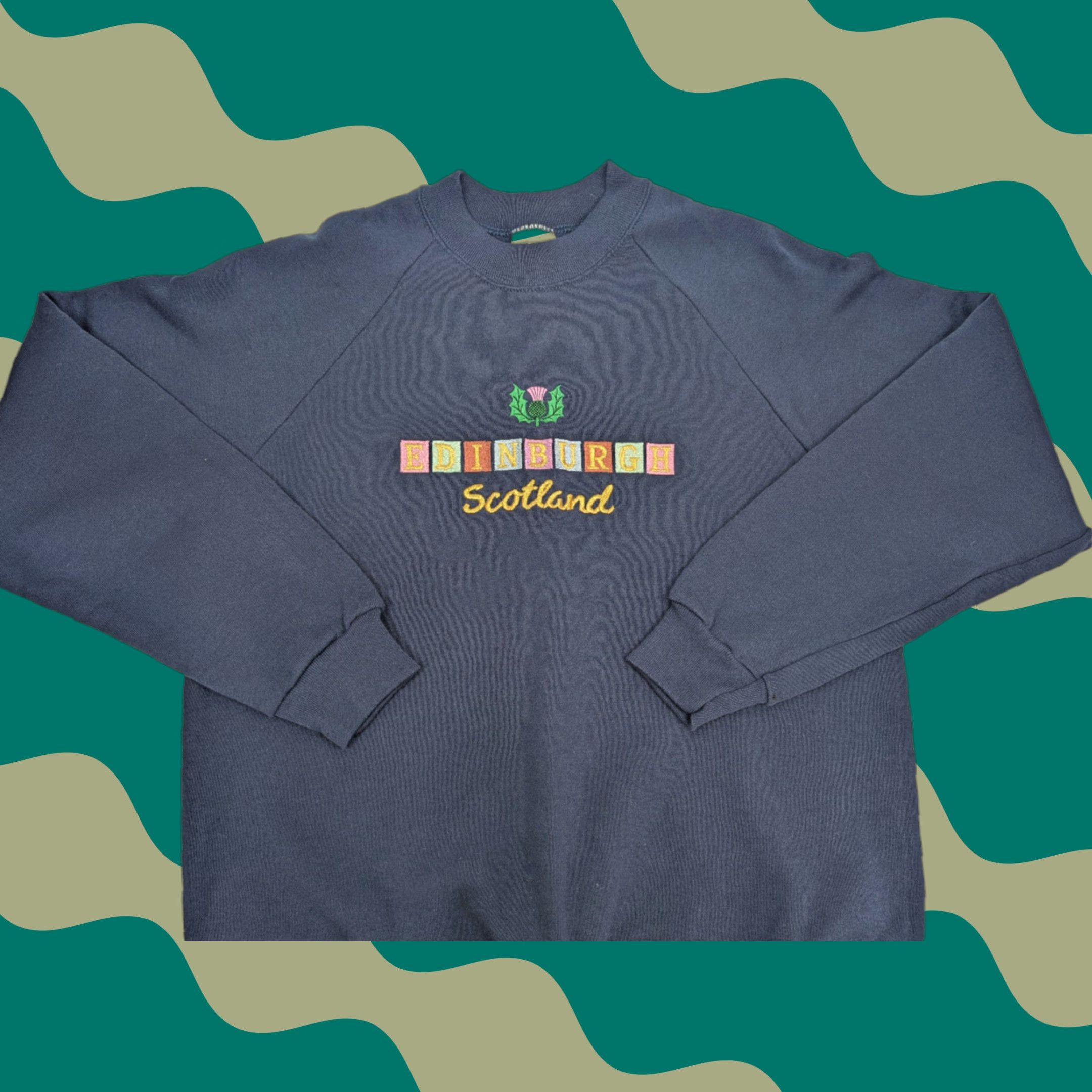 Vintage VINTAGE Screen Stars Pullover Sweatshirt Navy Blue M Men Ireland Embroidered Logo Crew Neck Knit All Seasons Size US M / EU 48-50 / 2 - 1 Thumbnail