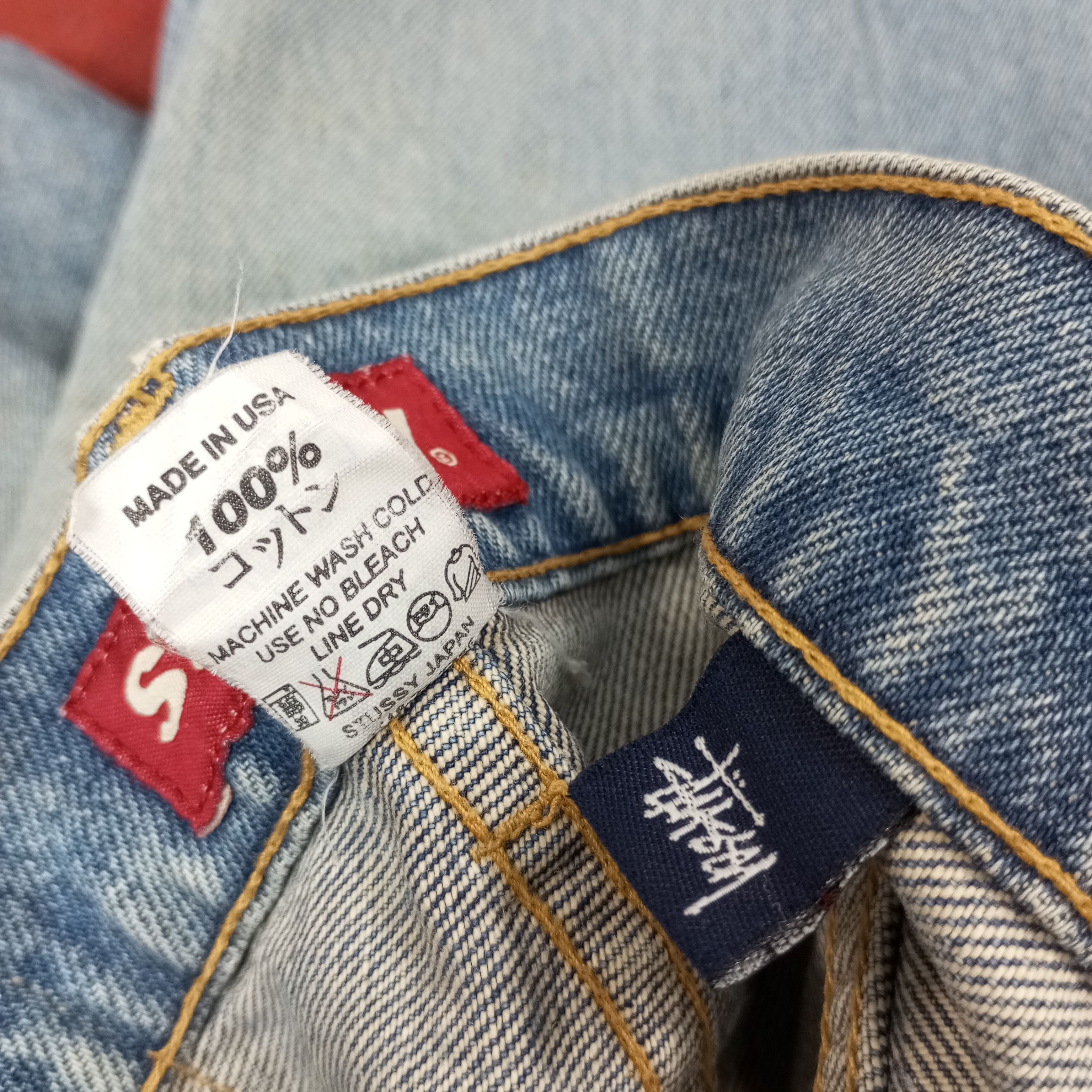 Stussy × Vintage Stussy Made In USA Streetwear Custom Art Jeans c217n28 Size US 32 / EU 48 - 14 Thumbnail