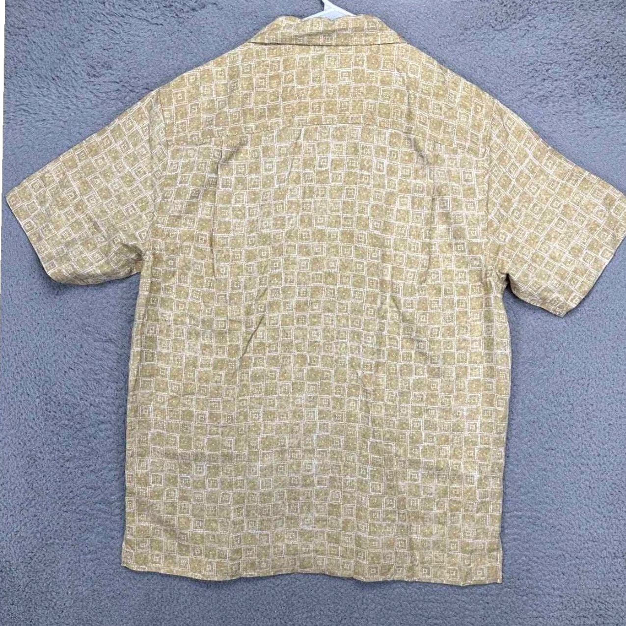 Tommy Bahama Tommy Bahama Hawaiian Shirt Mens Medium Yellow Floral Silk Button-Up Short Sleeve Casual Summer Size US M / EU 48-50 / 2 - 3 Thumbnail