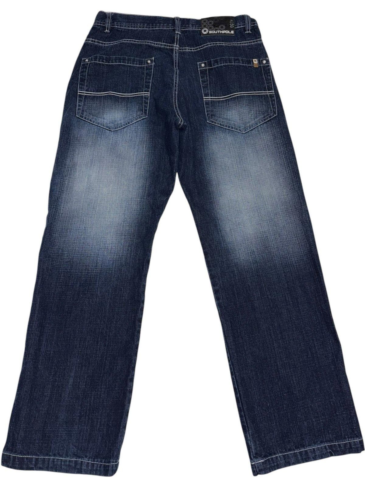 Vintage Southpole Jeans Skater Y2k dark wash navy logo blue