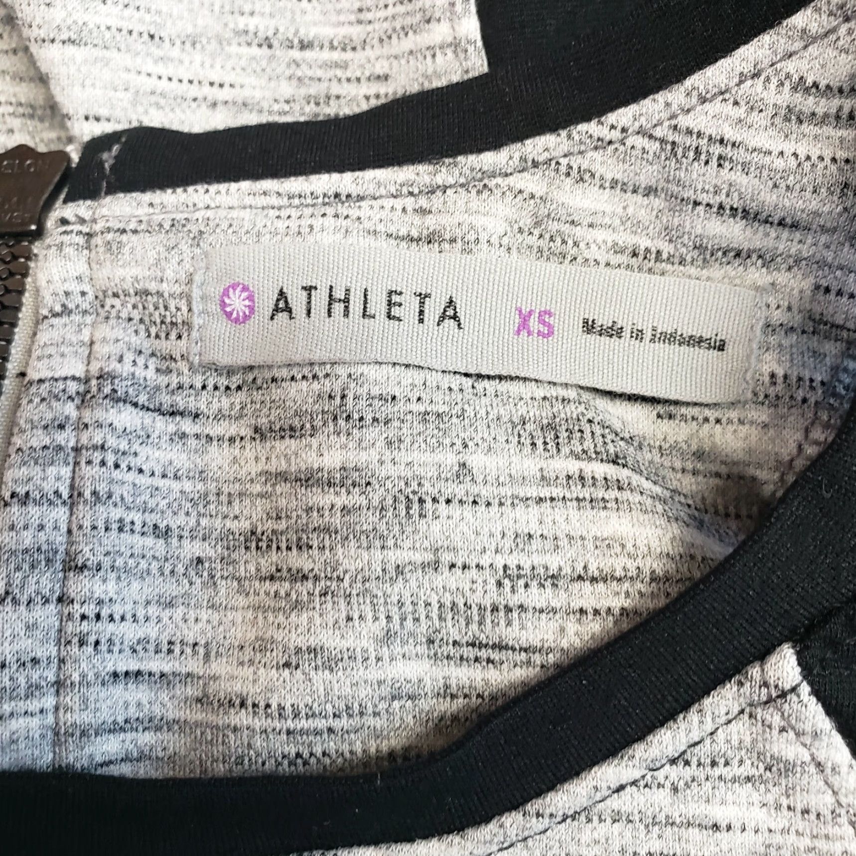 Athleta Athleta Womens Cityscape Dress XS Black Gray Sleeveless Viscose Blend Bodycon Size XS womens Shirt Dress Womens Vintage No Dress Size XS / US 0-2 / IT 36-38 - 5 Thumbnail