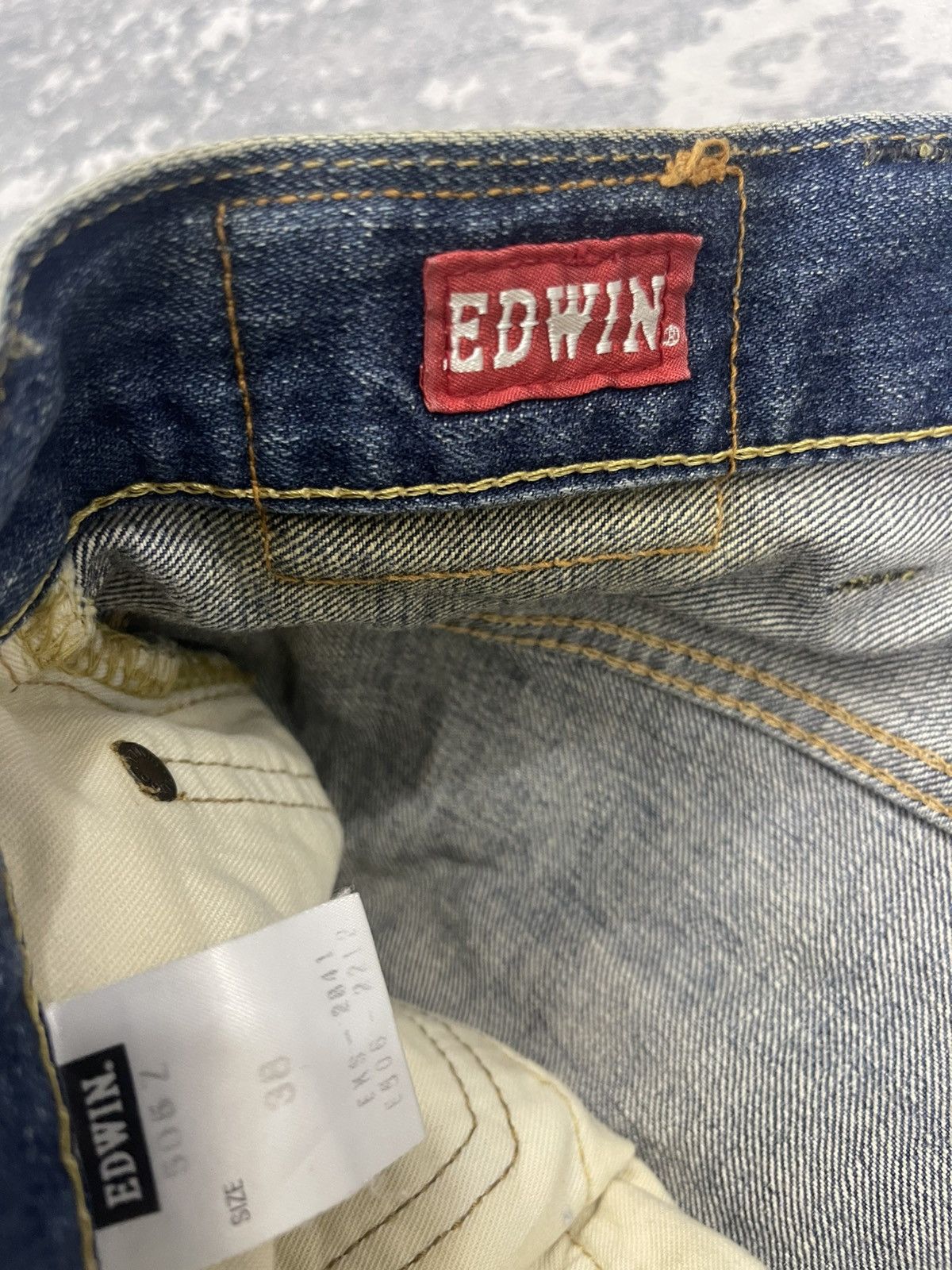 Edwin Vintage Edwin Distressed Salvage denim pants Size US 38 / EU 54 - 11 Thumbnail