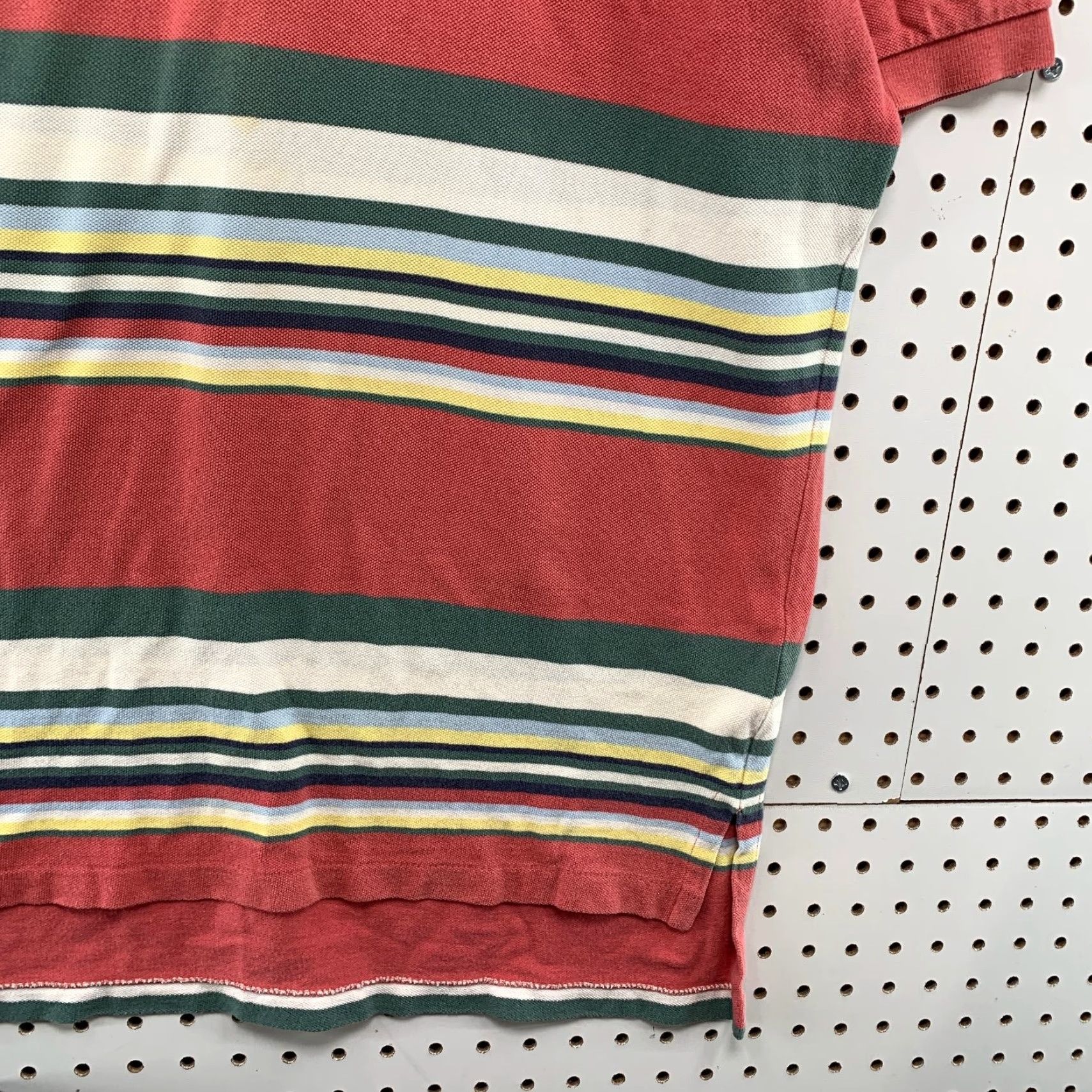 Polo Ralph Lauren VINTAGE Polo Ralph Lauren Shirt Men Large Red Green Striped 90s Mall Dad Preppy Size US L / EU 52-54 / 3 - 7 Thumbnail