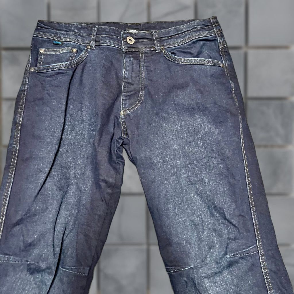 KÜHL Rydr Jeans Mens 34 x 36 Blue Denim Dark Wash Stretch Hiking Trail Outdoors Men 34 36 Blue Denim Jeans Straight N/A