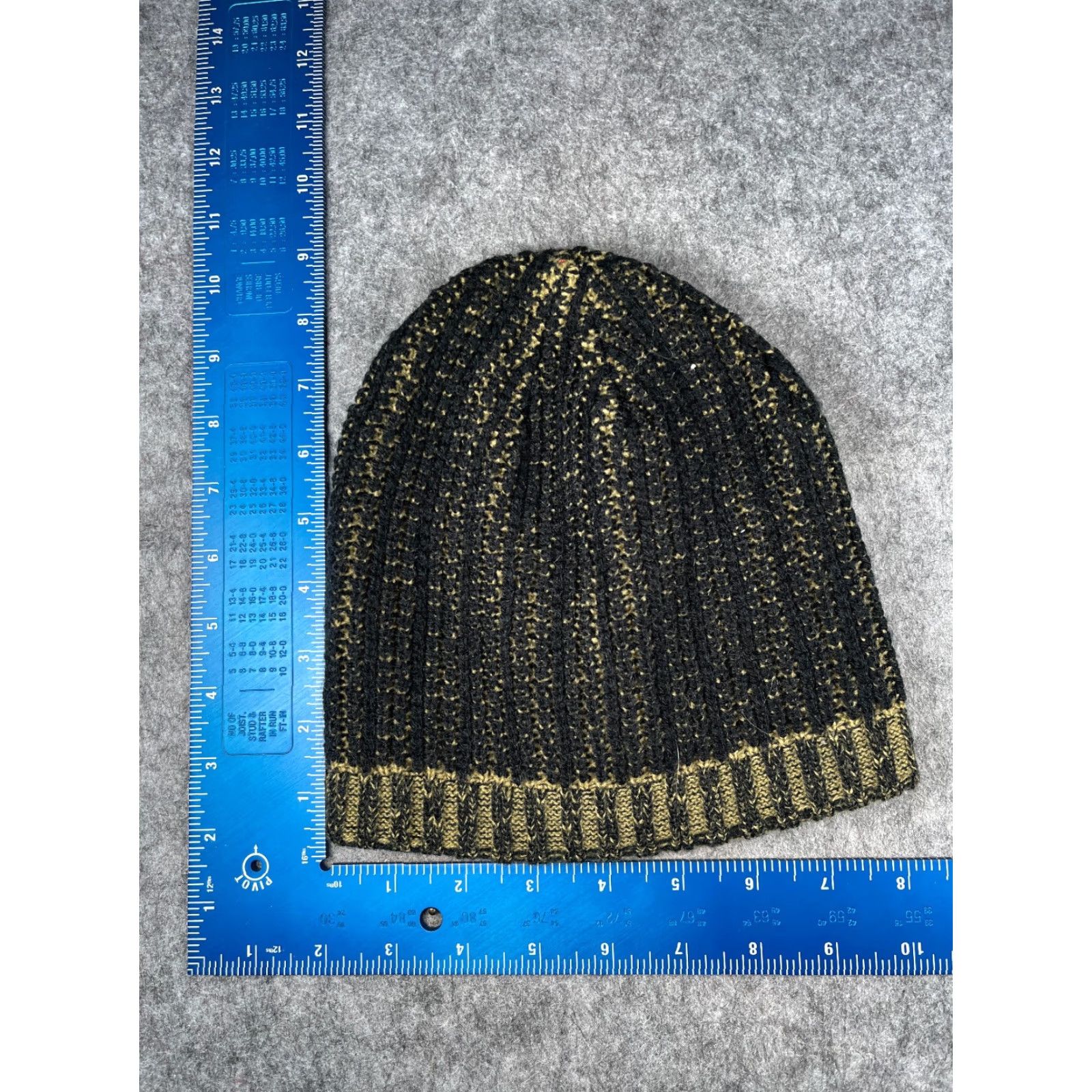 Vintage Kurtz Beanie Toque Adult One Size Black Beige Knit 100% Acrylic Ski Winter Size ONE SIZE - 4 Thumbnail