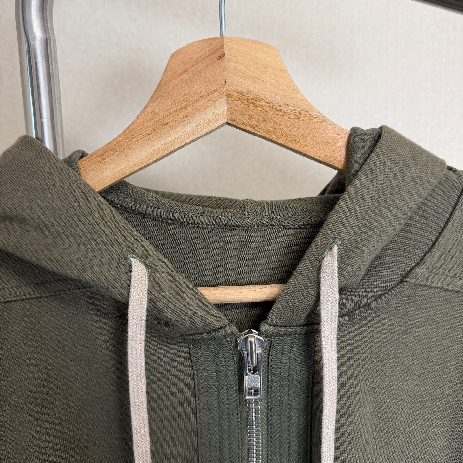 Rick Owens Rick Owens SS16 Cyclops Zip-Up Hoodie Army Green Size US M / EU 48-50 / 2 - 3 Thumbnail