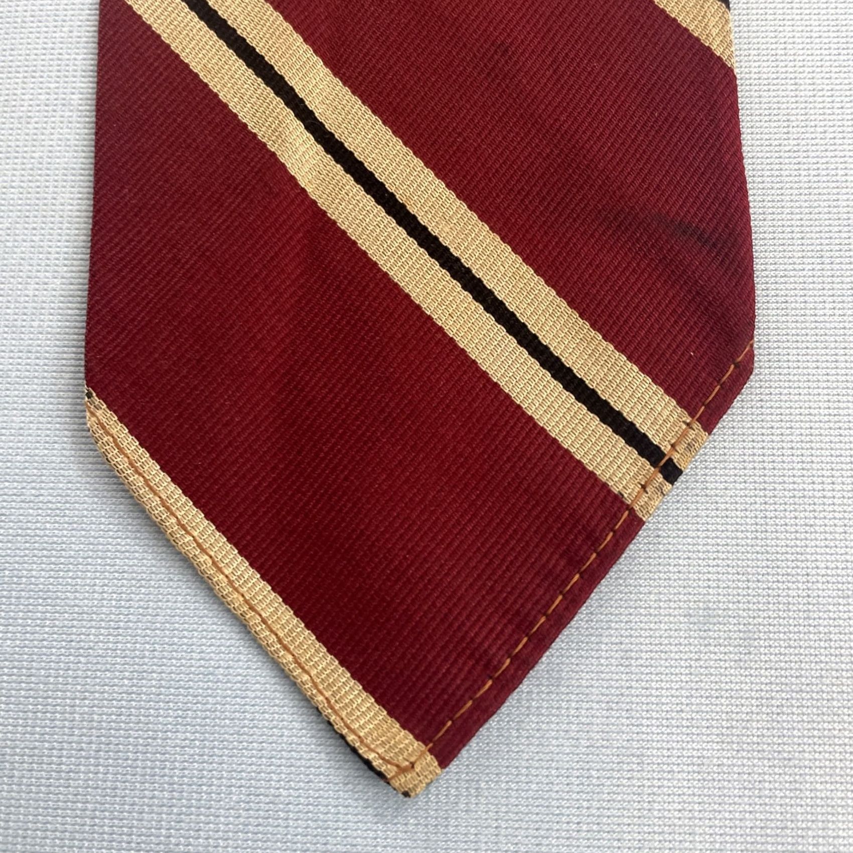 Wilson Vtg Wilson Wear Willcrest Tie Silk USA Red Swing Rockabilly 3x54 30s 40s Necktie Size ONE SIZE - 2 Thumbnail