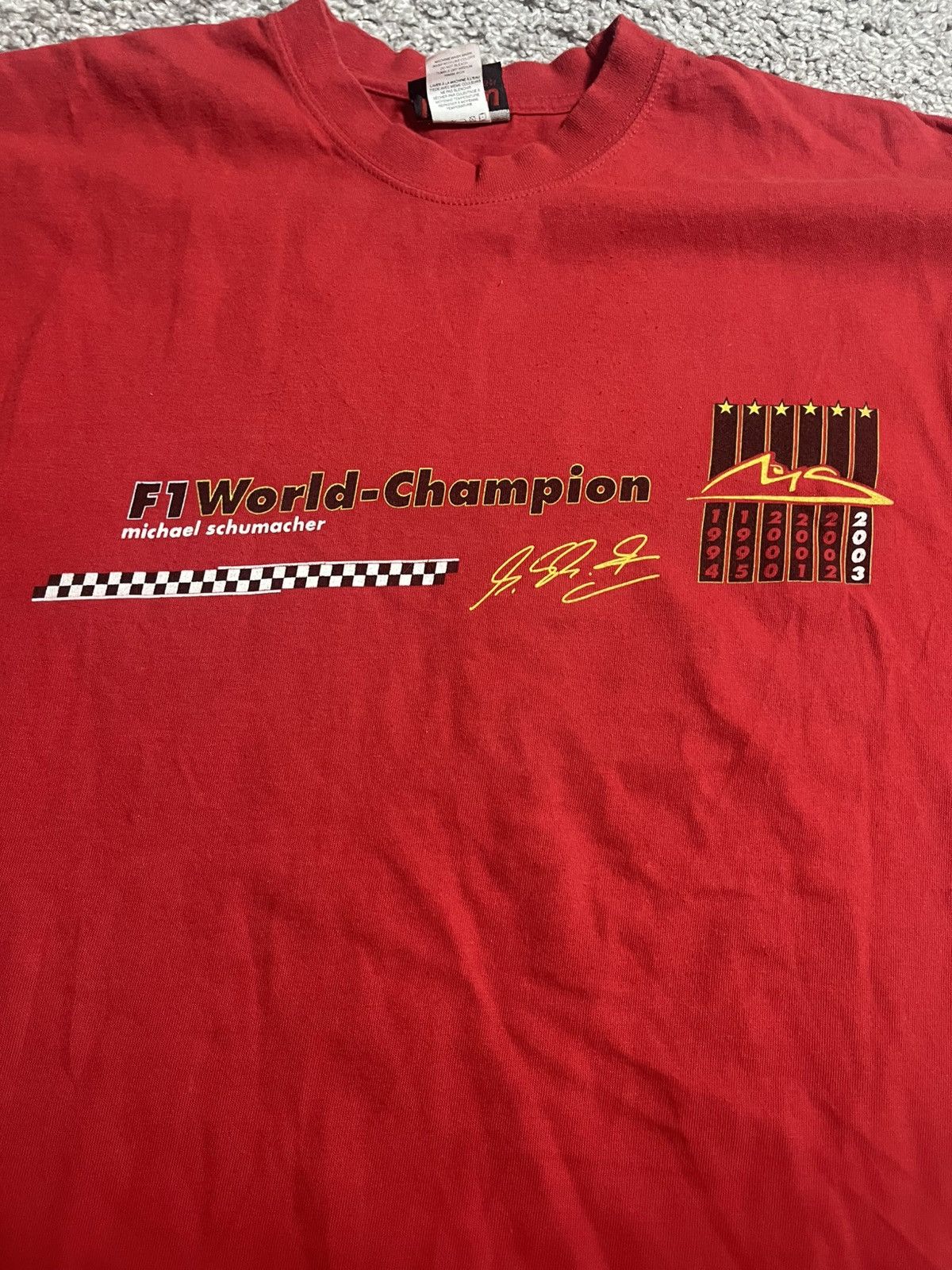 Formula 1 × Vintage FERRARI SCHUMACHER 2003 VINTAGE F1 TEAM WORLD CHAMPION L Size US L / EU 52-54 / 3 - 4 Thumbnail