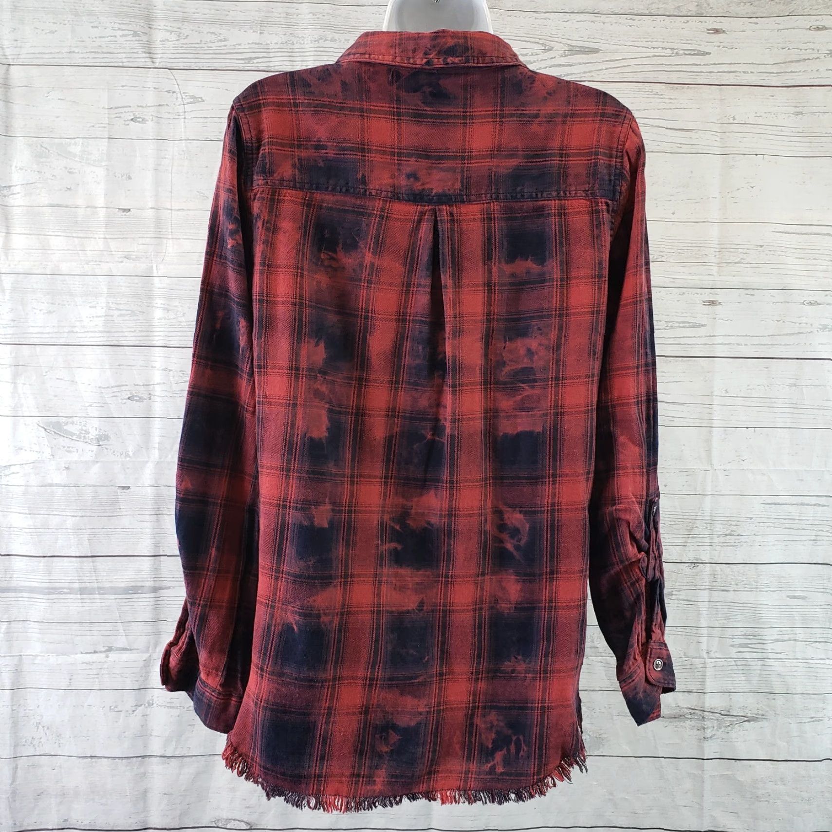 Vintage **Dear John Women's Red Plaid Button Front Medium Sleeve Shirt** User: Dear John Women's Red Plaid Button Front Medium Sleeve Shirt Size M / US 6-8 / IT 42-44 - 4 Thumbnail