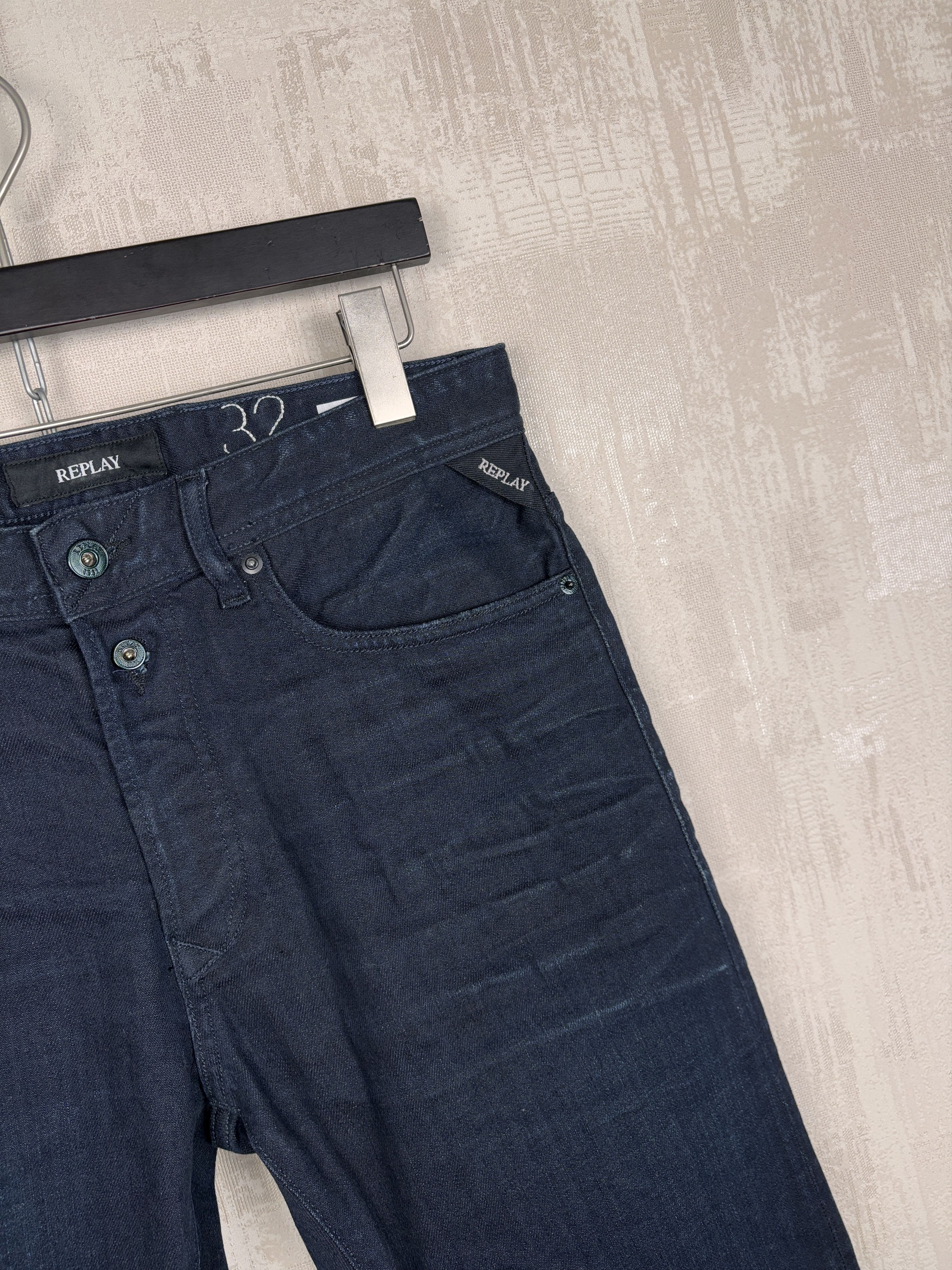 Replay Replay RBJ 901 Taper Jeans W 32 / L 34 Dark Blue RRP £ 125 Size US 32 / EU 48 - 13 Thumbnail