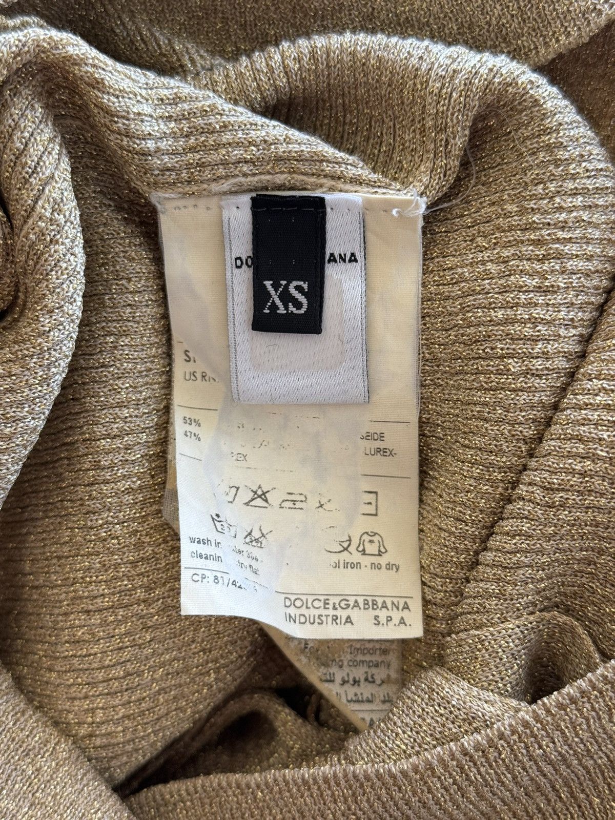 Dolce & Gabbana Dolce & Gabbana D&G lurex silk shining cardigan sweater Size XS / US 0-2 / IT 36-38 - 4 Thumbnail
