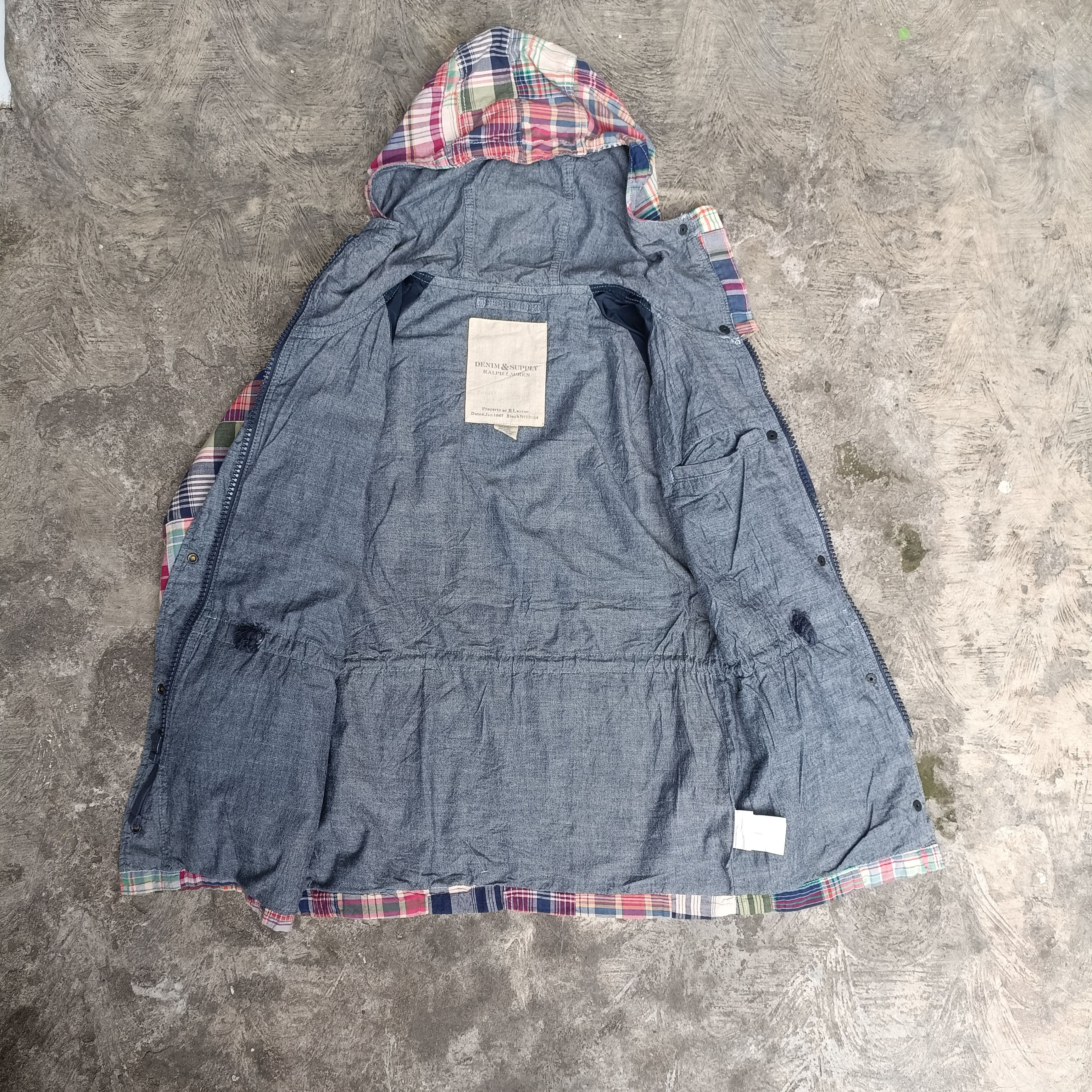 Denim & Supply Ralph Lauren × Indigo Vintage M65 Patchwork madras Jacket Size US S / EU 44-46 / 1 - 9 Thumbnail