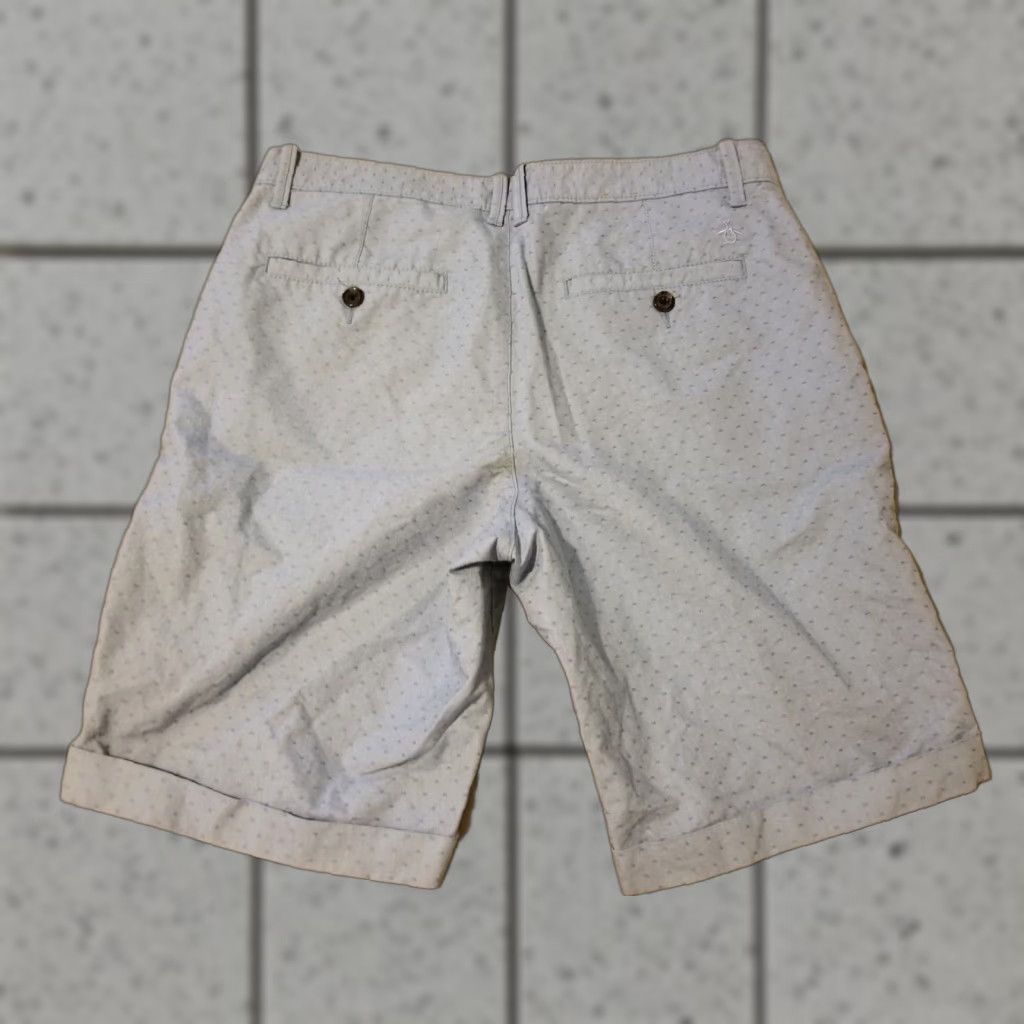 Vintage Penguin Shorts Khaki Blue Cotton Chino 30 32 Mens 30 Regular Size Mens Blue Chino Shorts Size US 30 / EU 46 - 1 Thumbnail