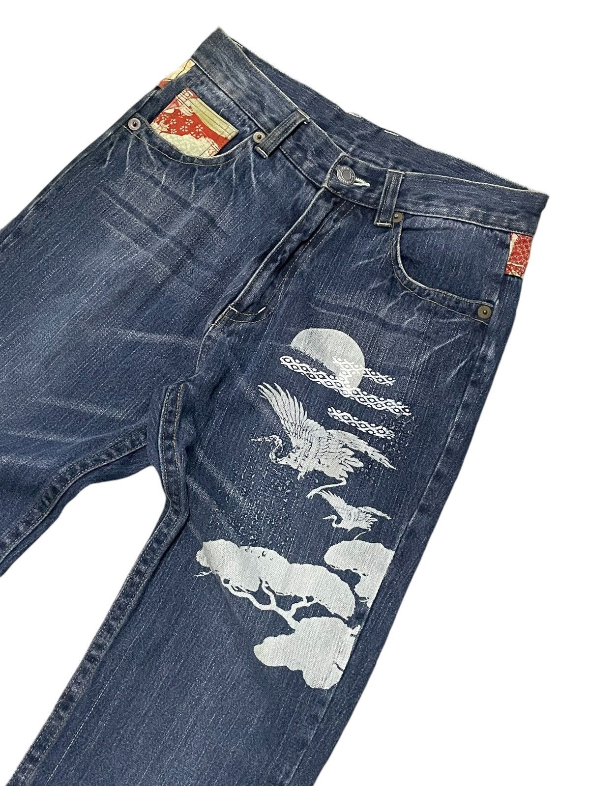 Japanese Brand × PPFM × semanticdesign Japanese traditional Art & Craft Daimond Quilt Jeans Size US 30 / EU 46 - 3 Thumbnail