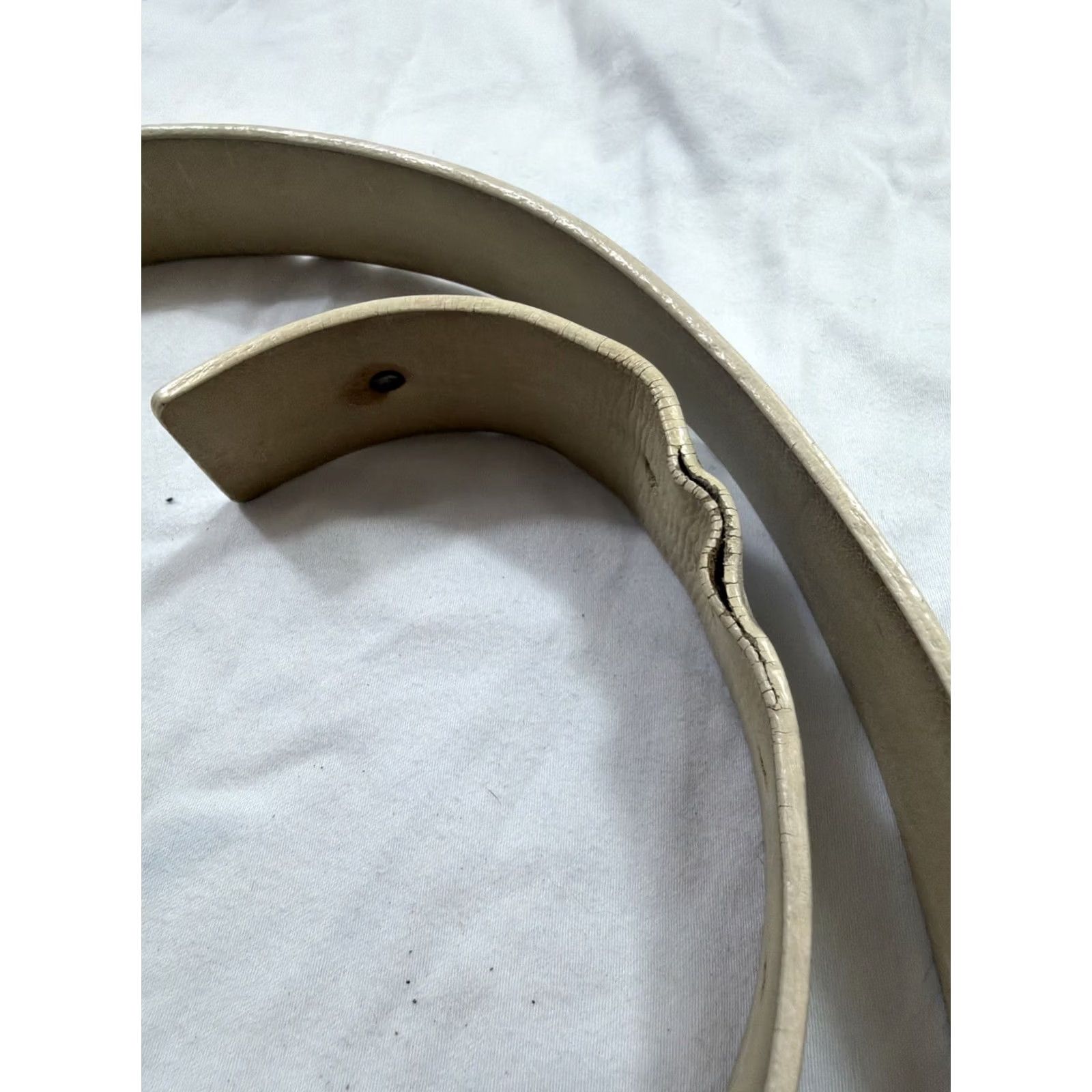 Lacoste Lacoste White Leather Belt Size 40 Men Belt Leather White Lacoste 40 Mens Size 40 - 6 Thumbnail